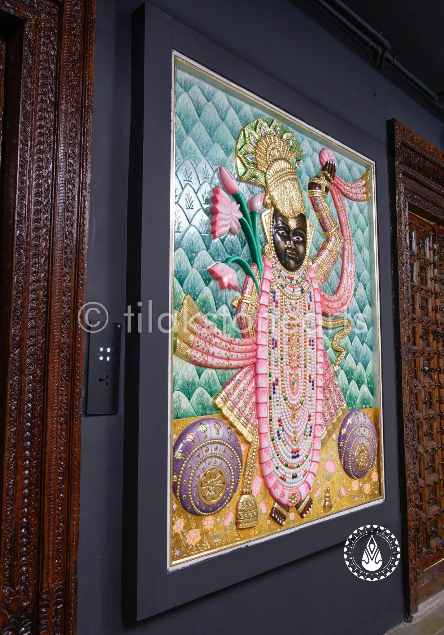 Shrinath Ji Panel 60" | Wonder White