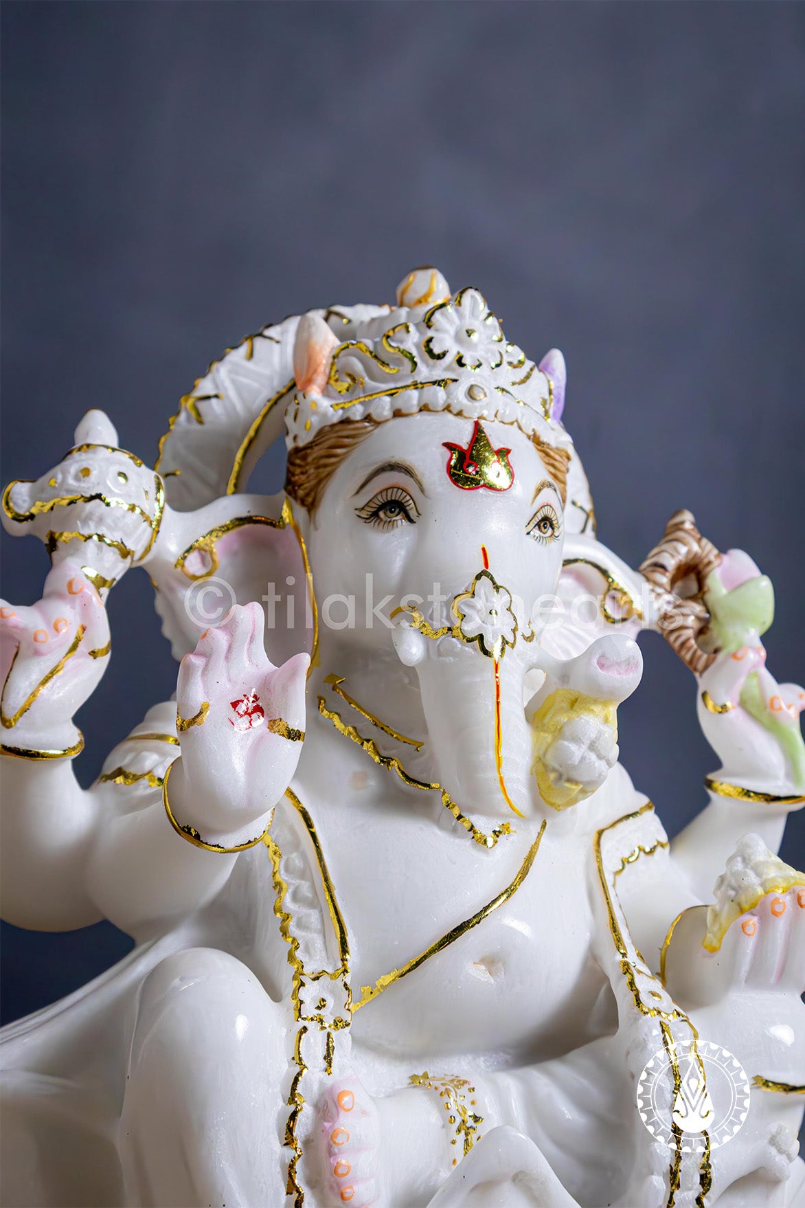 Ganesha 12" | Swiss White (Imported)