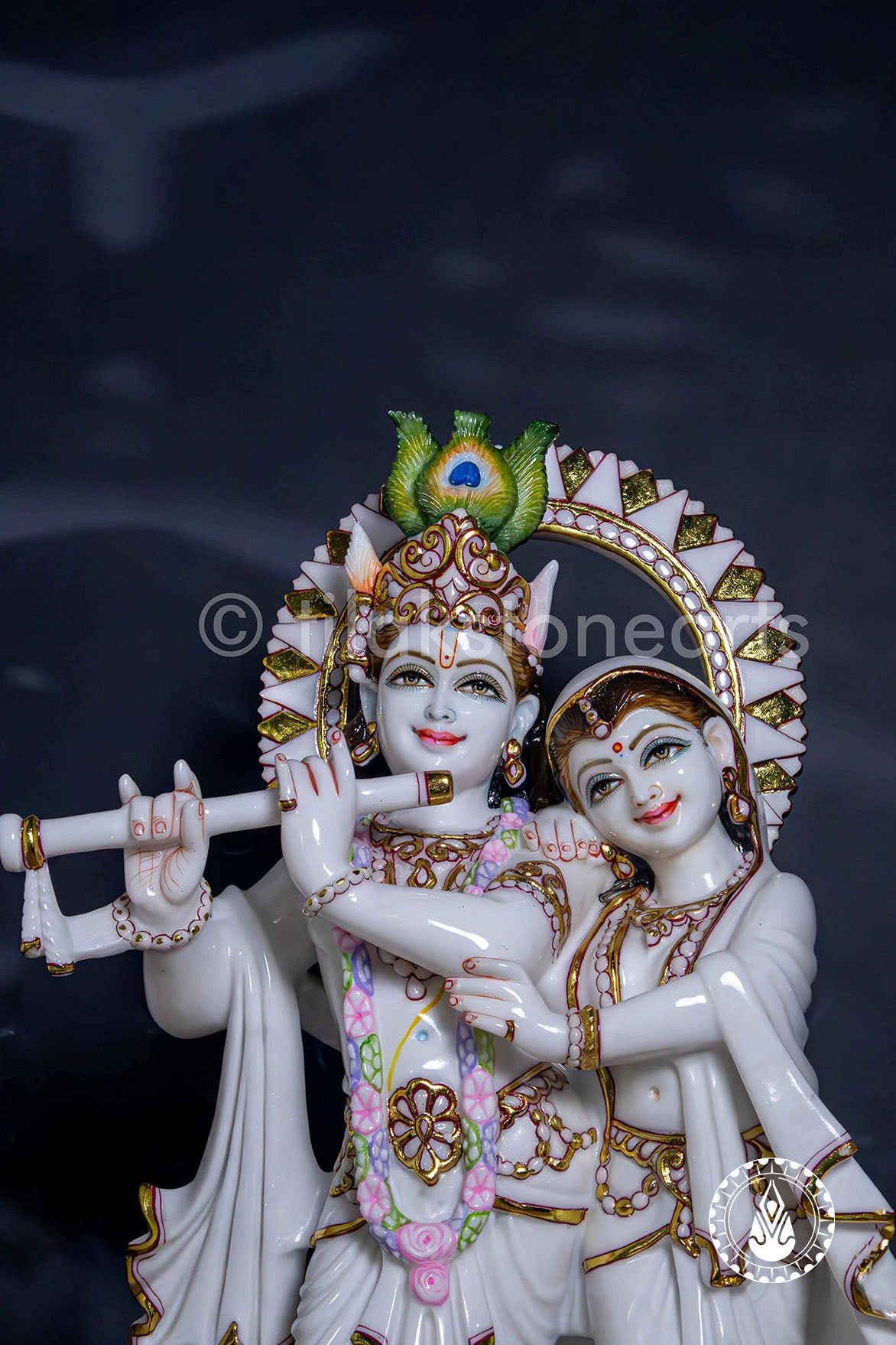 Radha Krishna Jugal Jodi 24" | Swiss White (Imported)