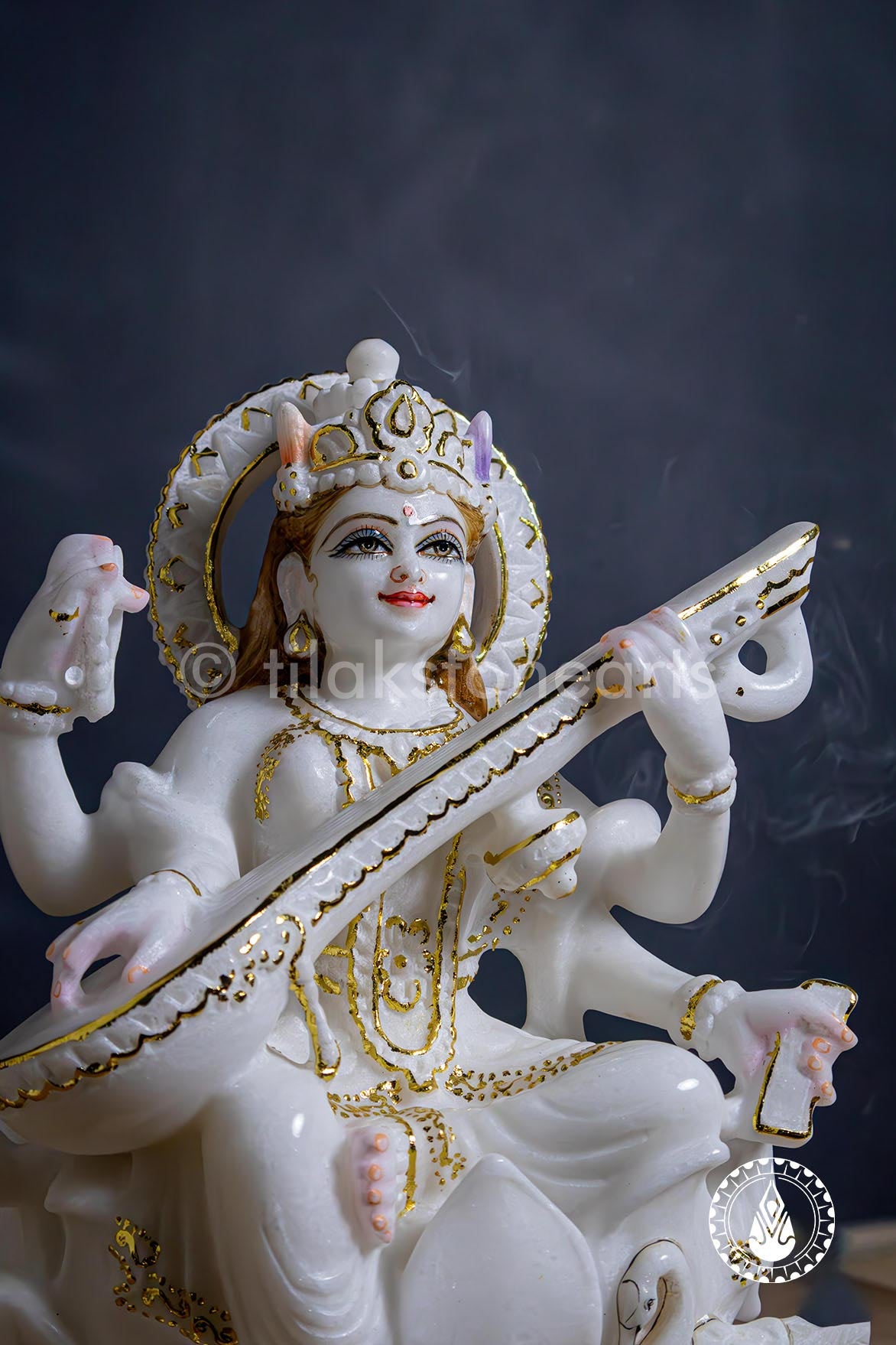 Saraswati Maa 12" | Swiss White (Imported)