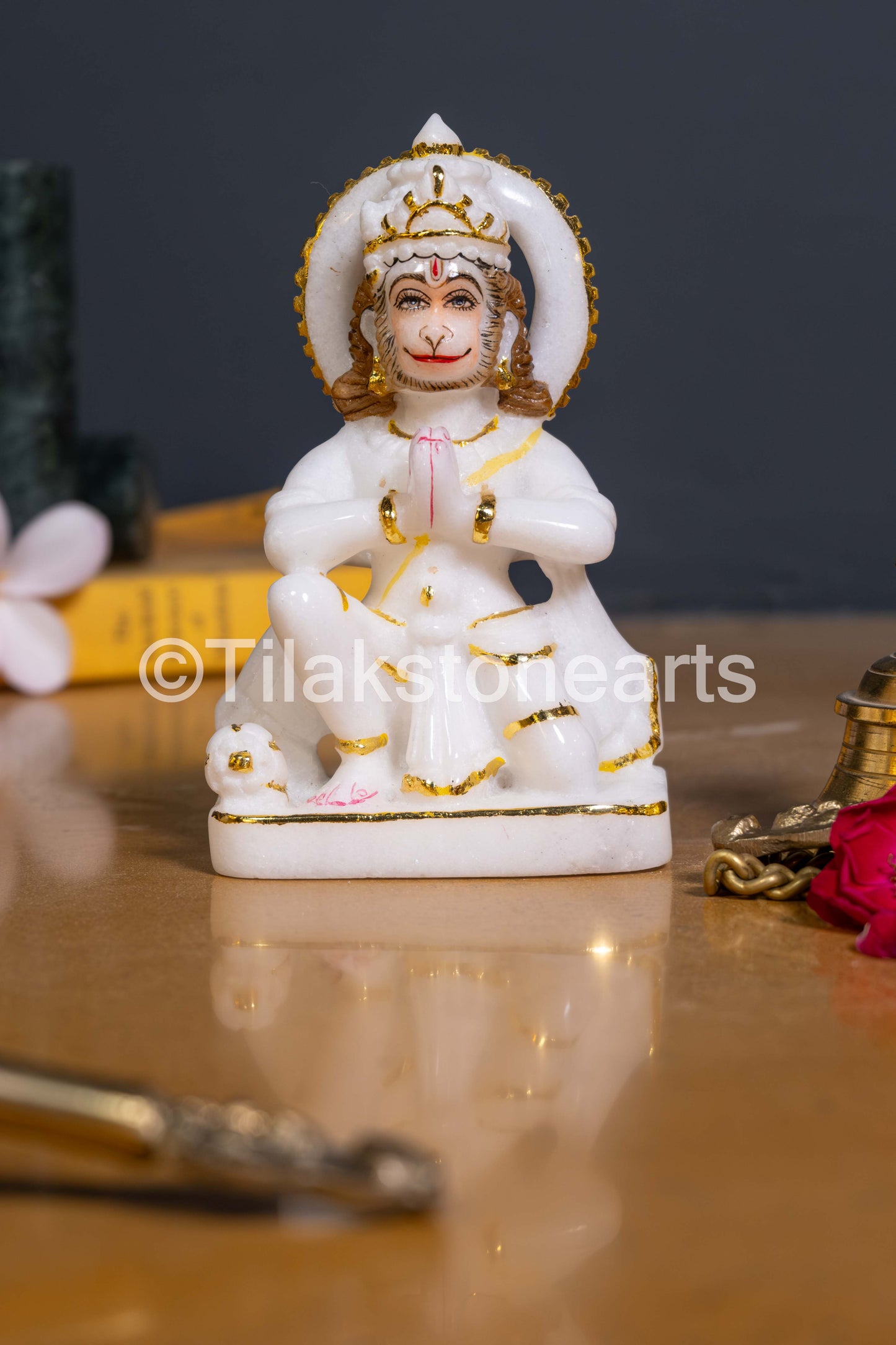 Ram Darbar 12" Vietnam Pure White Marble Idol