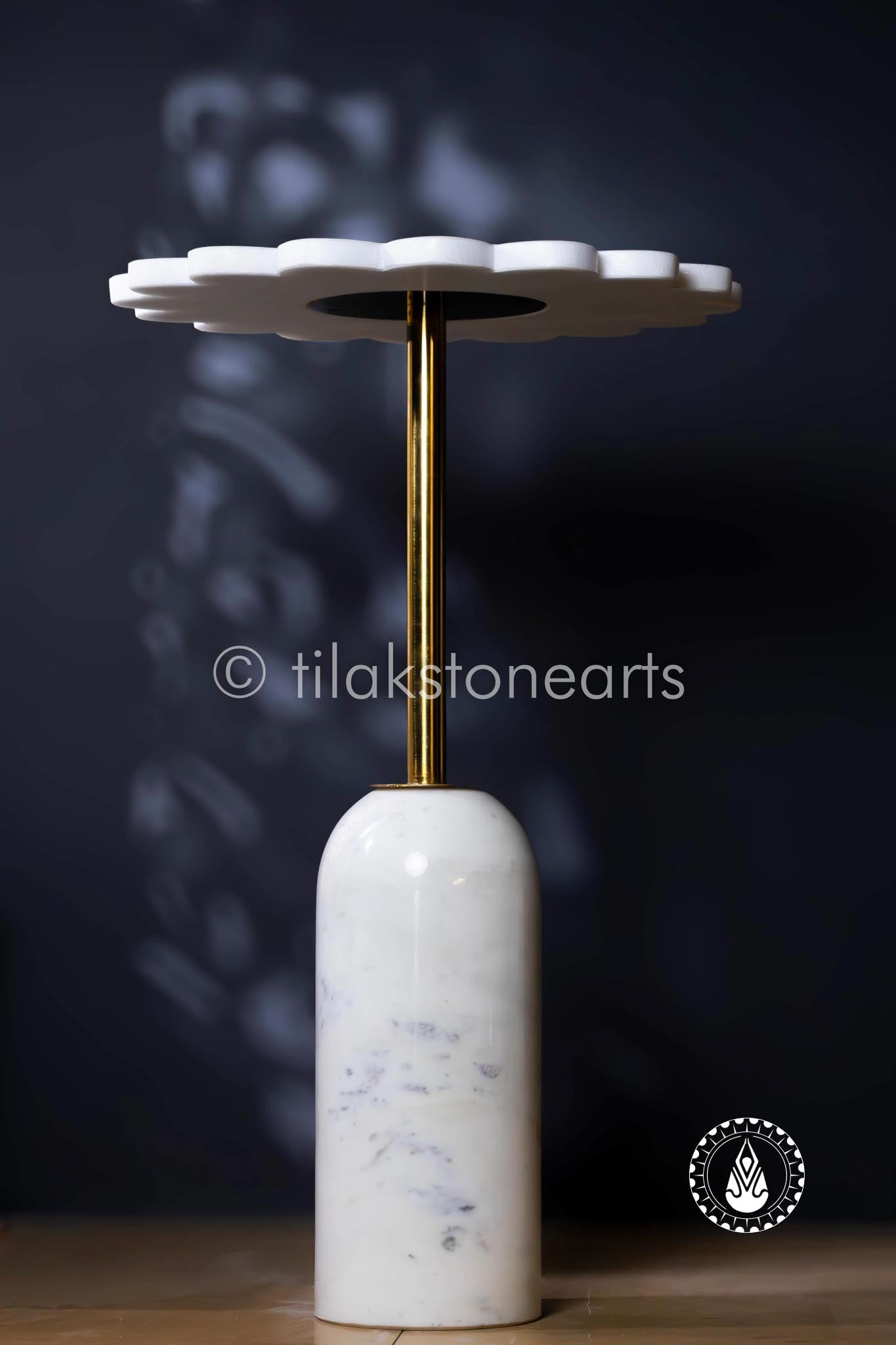 Side Table 26" | Inlay Stone