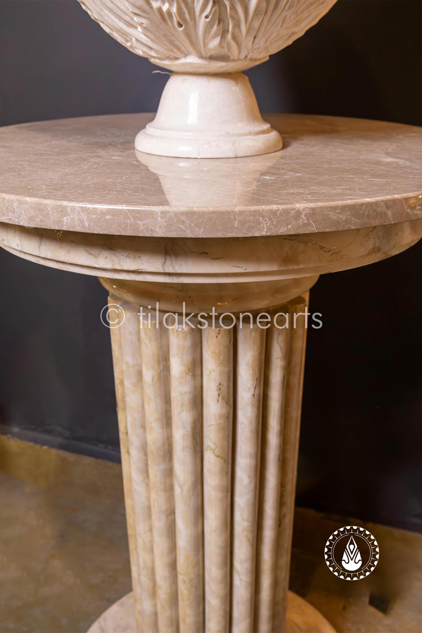The Regal Exprador Pillar 30" | Antique Marble