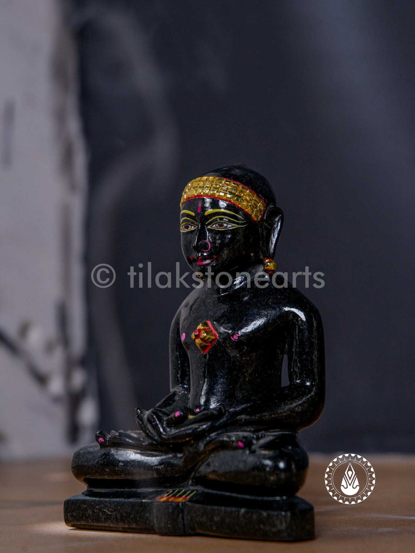 Jain God 5" | Mid Night Black Stone