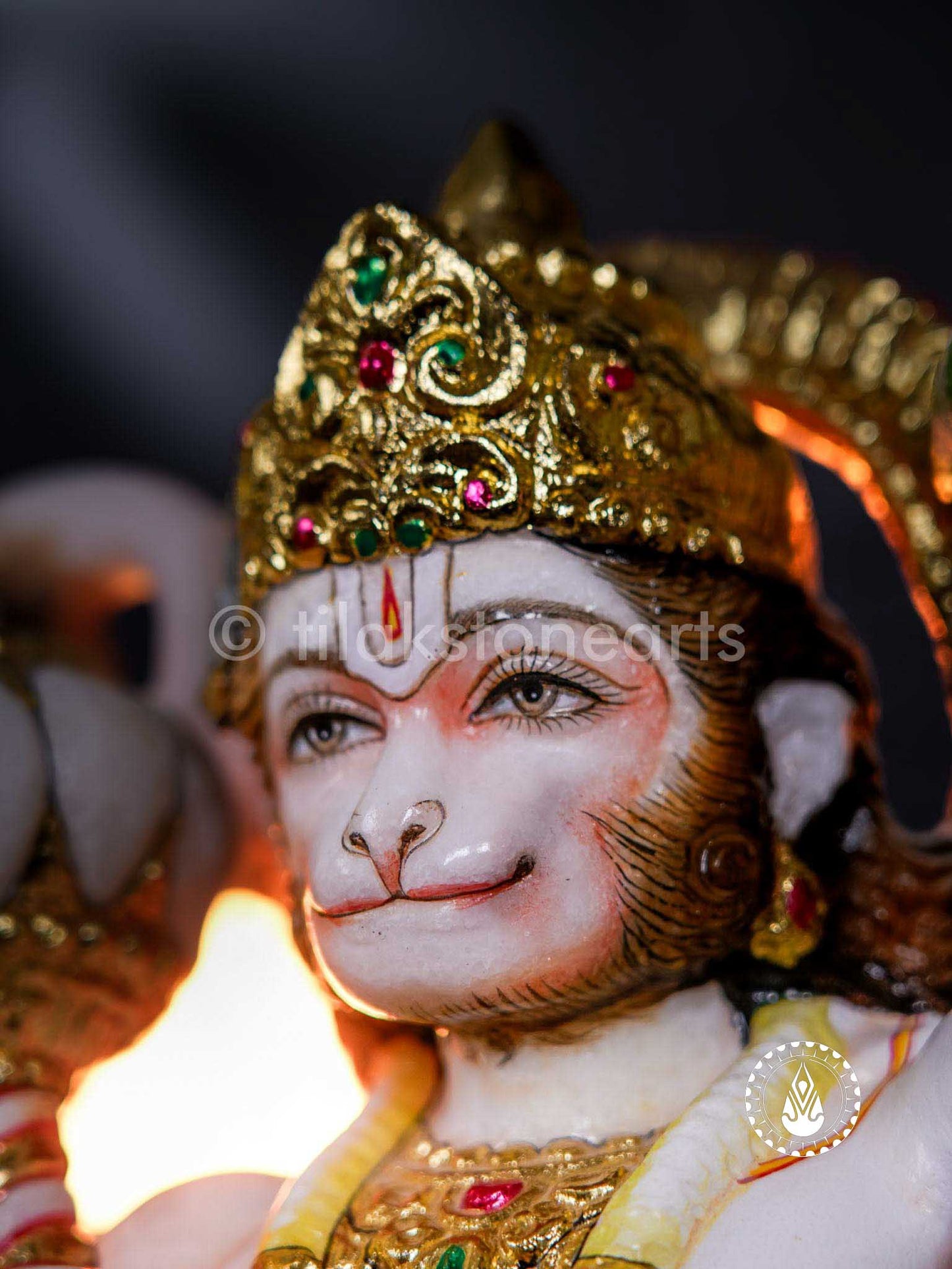 Hanuman Ji 20" | Swiss White (Imported)