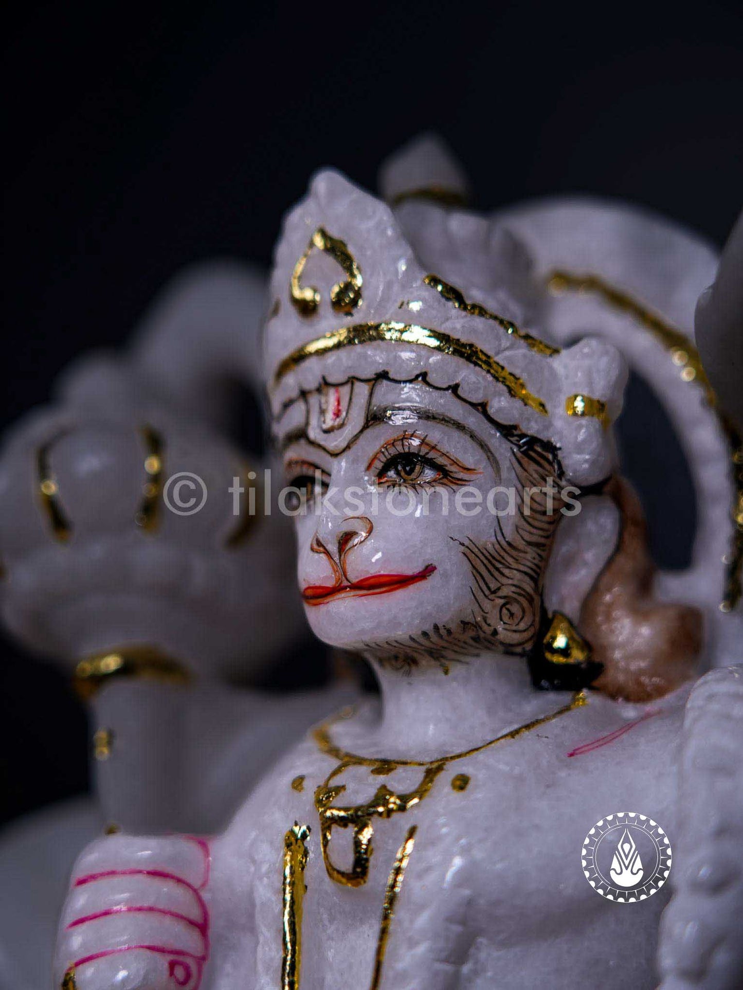Hanuman Ji 12" | Swiss White (Imported)
