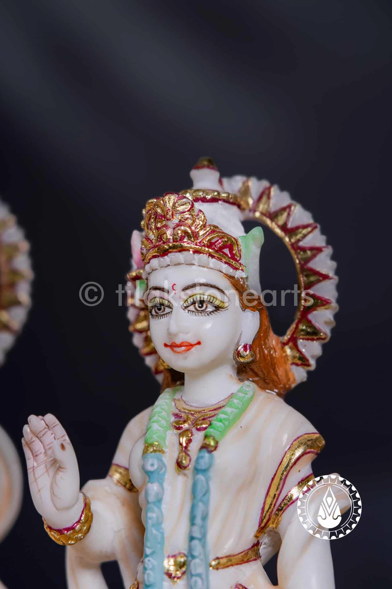 Radha Krishna 9" | Cultured Marble