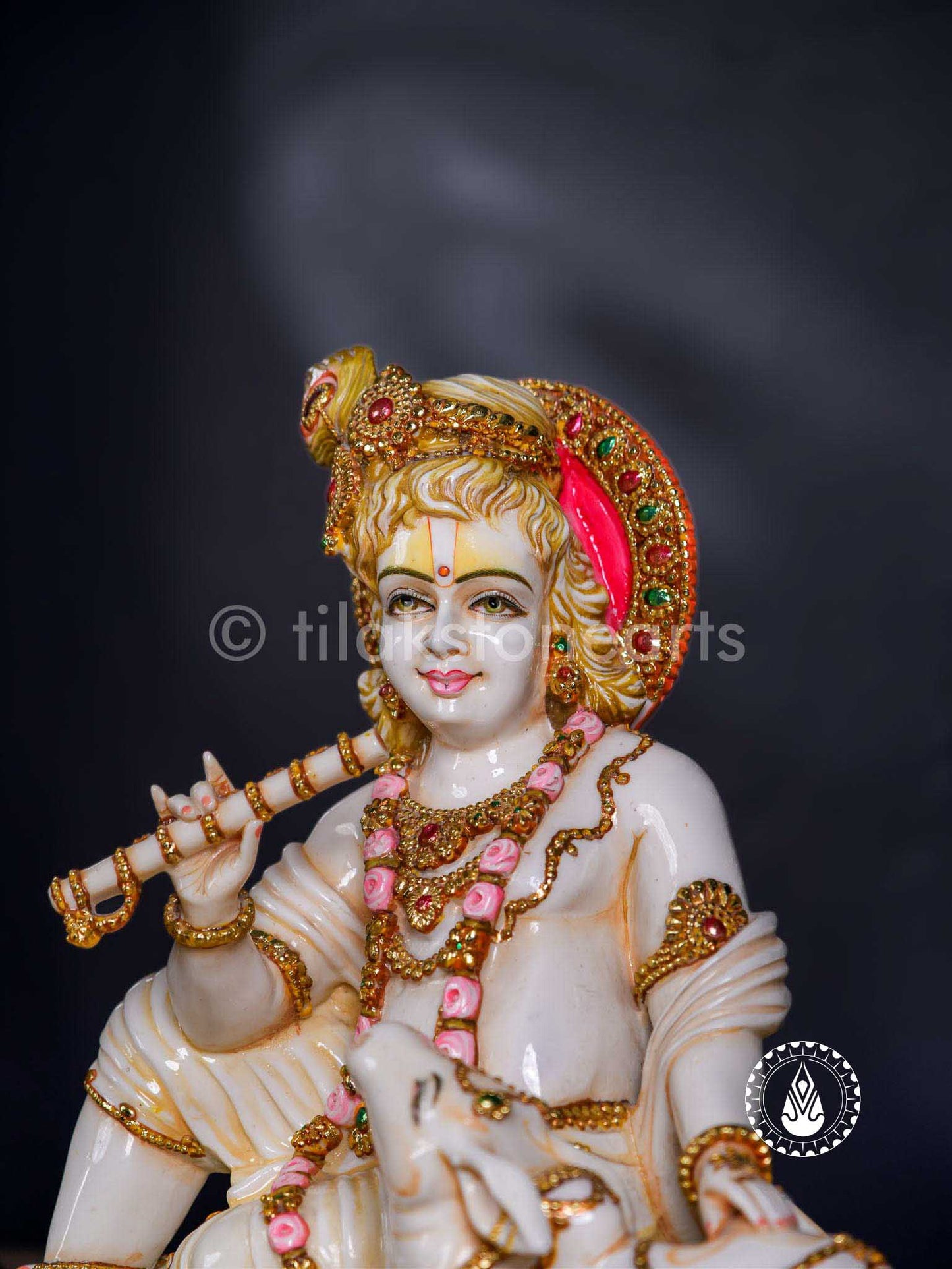 Krishna Ji 15" | Cultured Marble