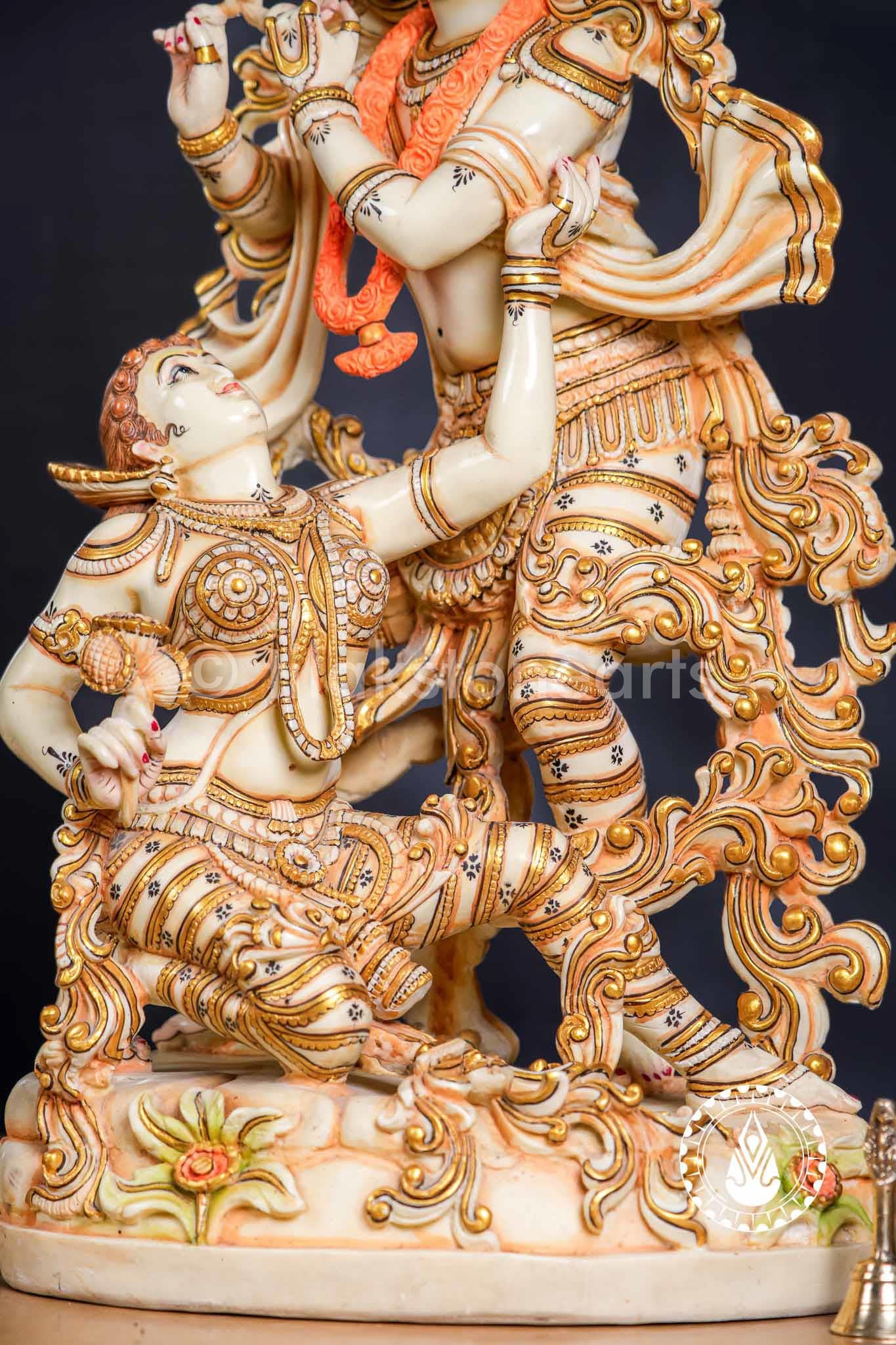 Radha Krishna Leela 28" | Cultured Marble