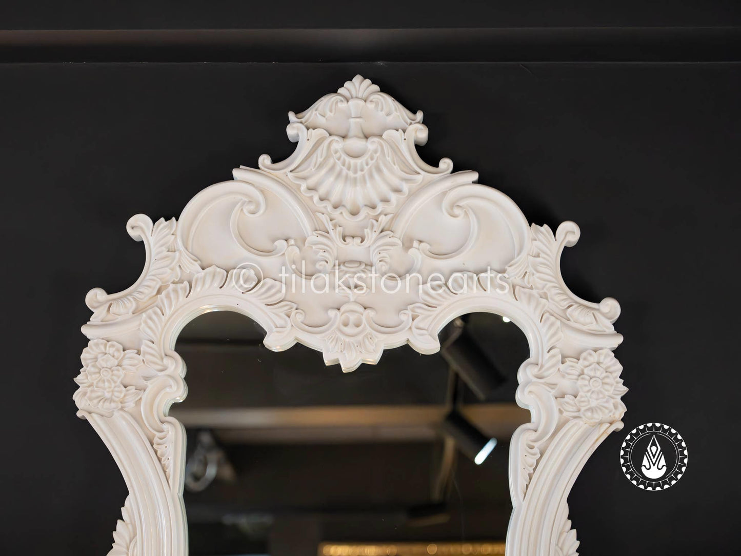 Timeless Thasos Mirror 43" | Swiss White (Imported)