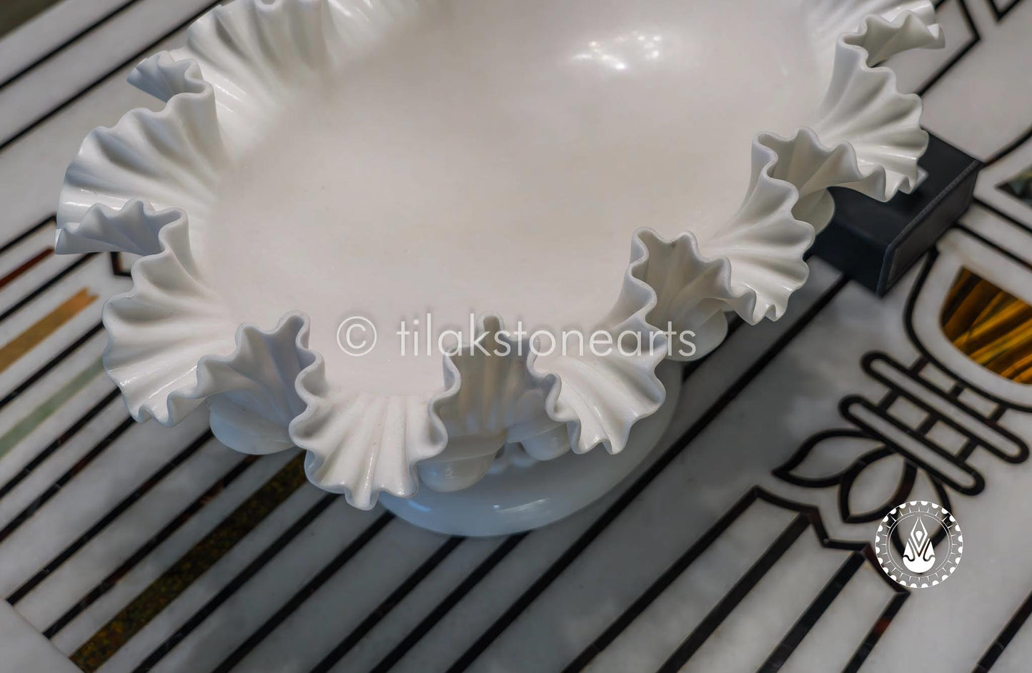 Flower Pot 12" | Swiss White (Imported)