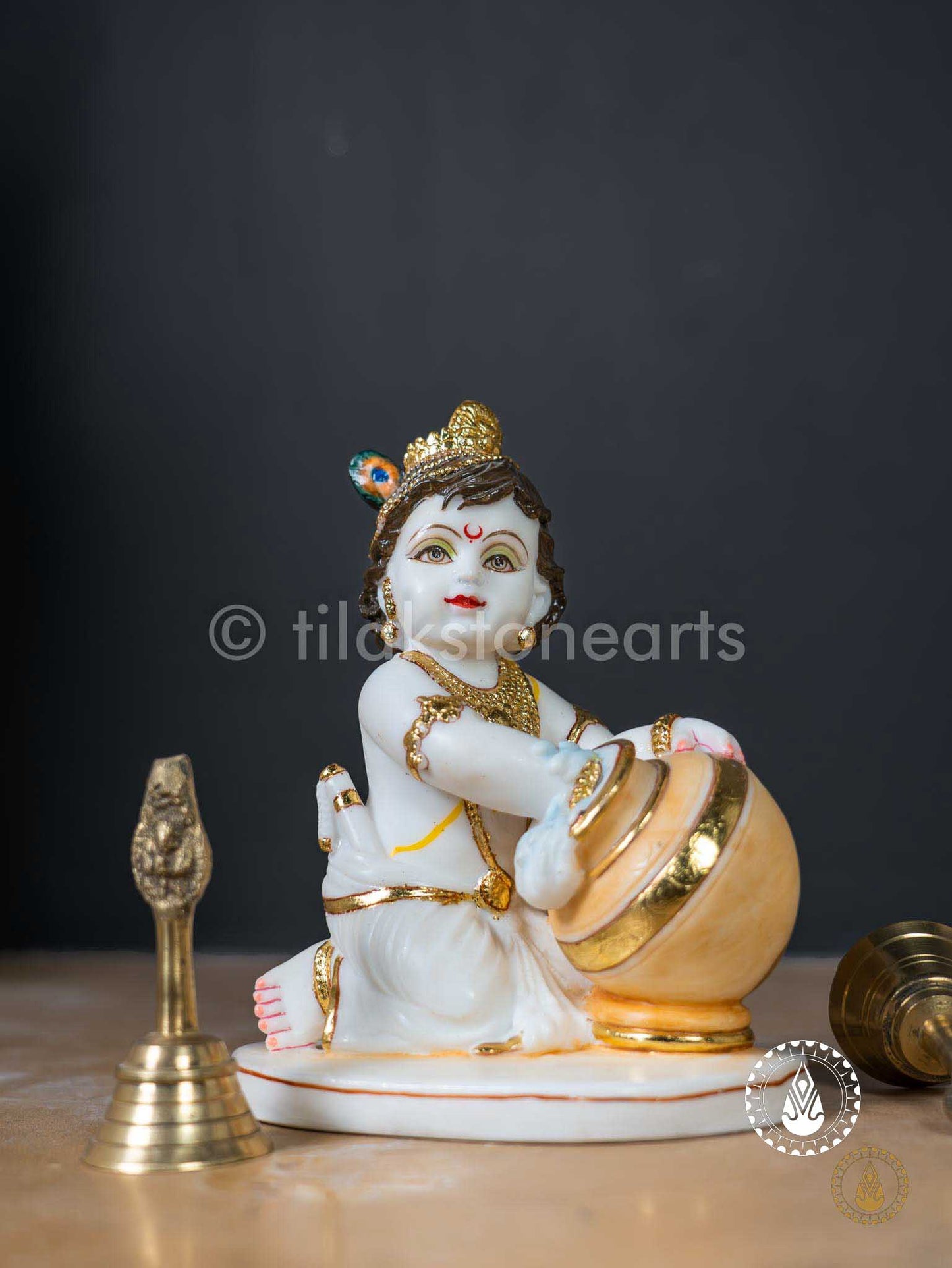 Baal Gopal 7" | Cultured Marble