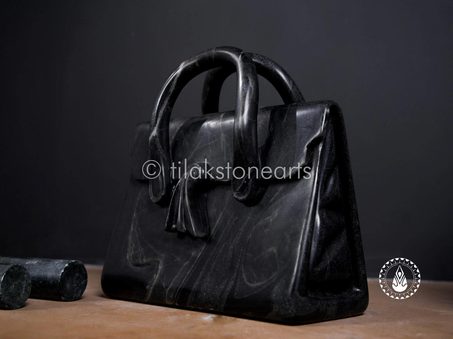 Shadowstone Clutch 10" | Midnight Black Stone