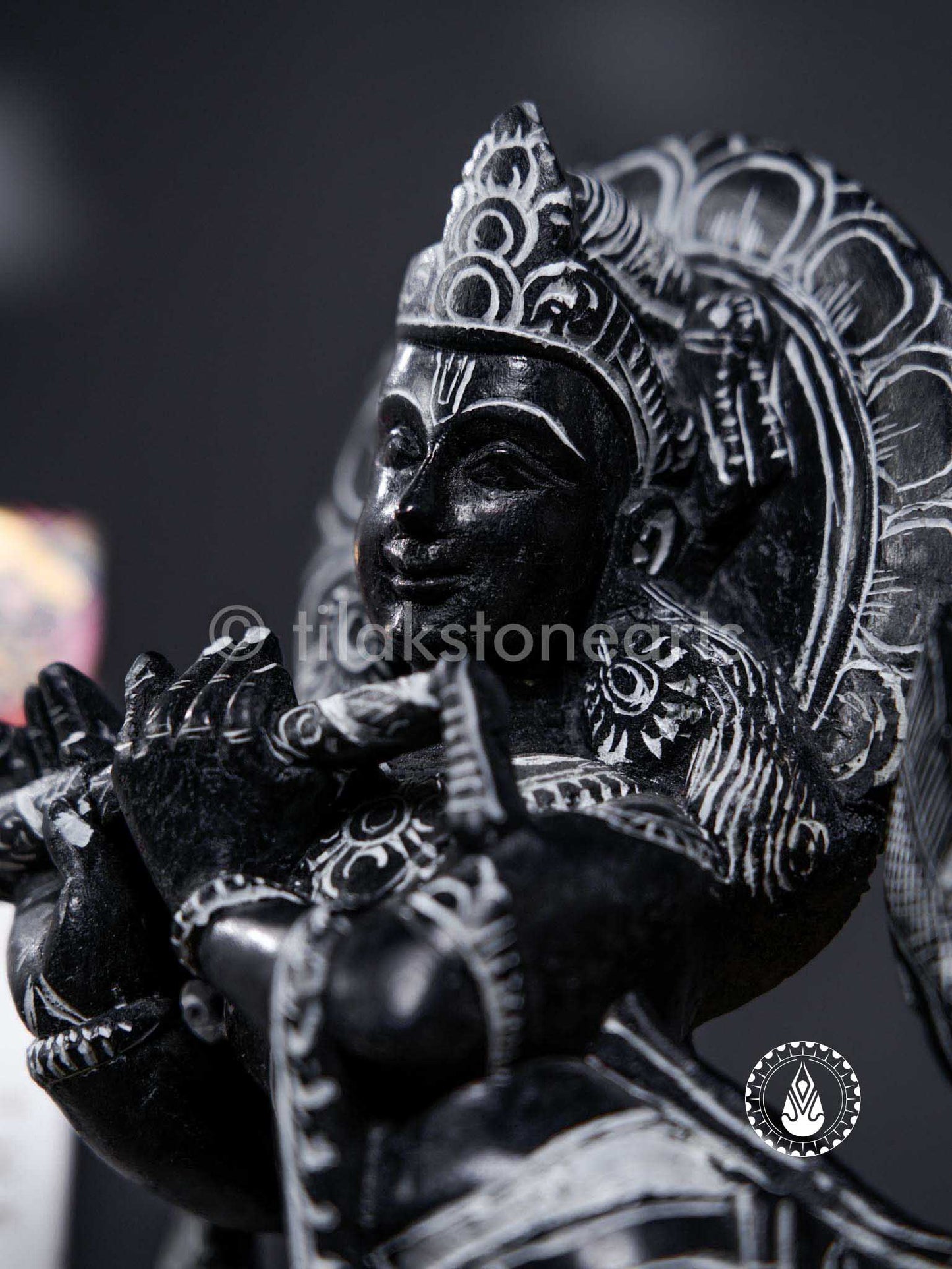 Krishna Ji 12" | Mid Night Black Stone