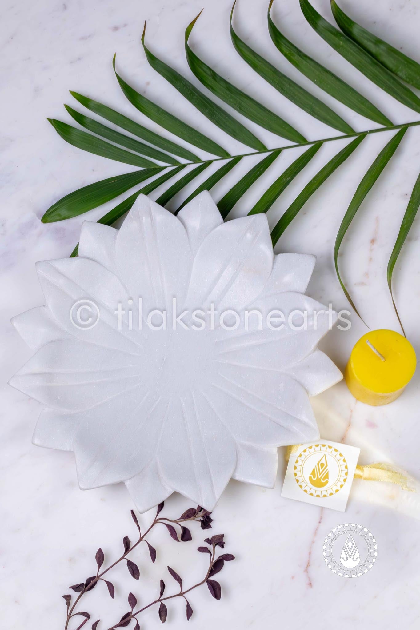 Flower Urli 10" | Indian White