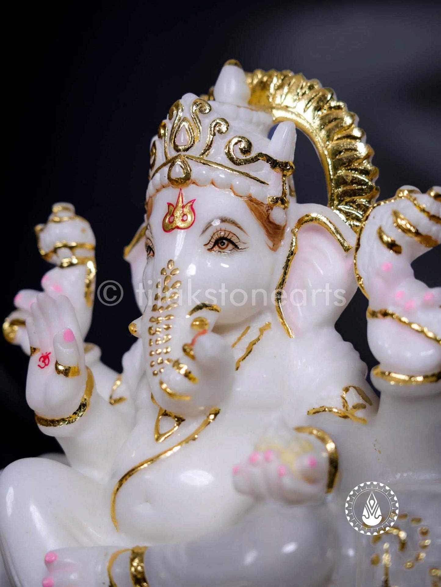 Ganesha 12" | Swiss White (Imported)