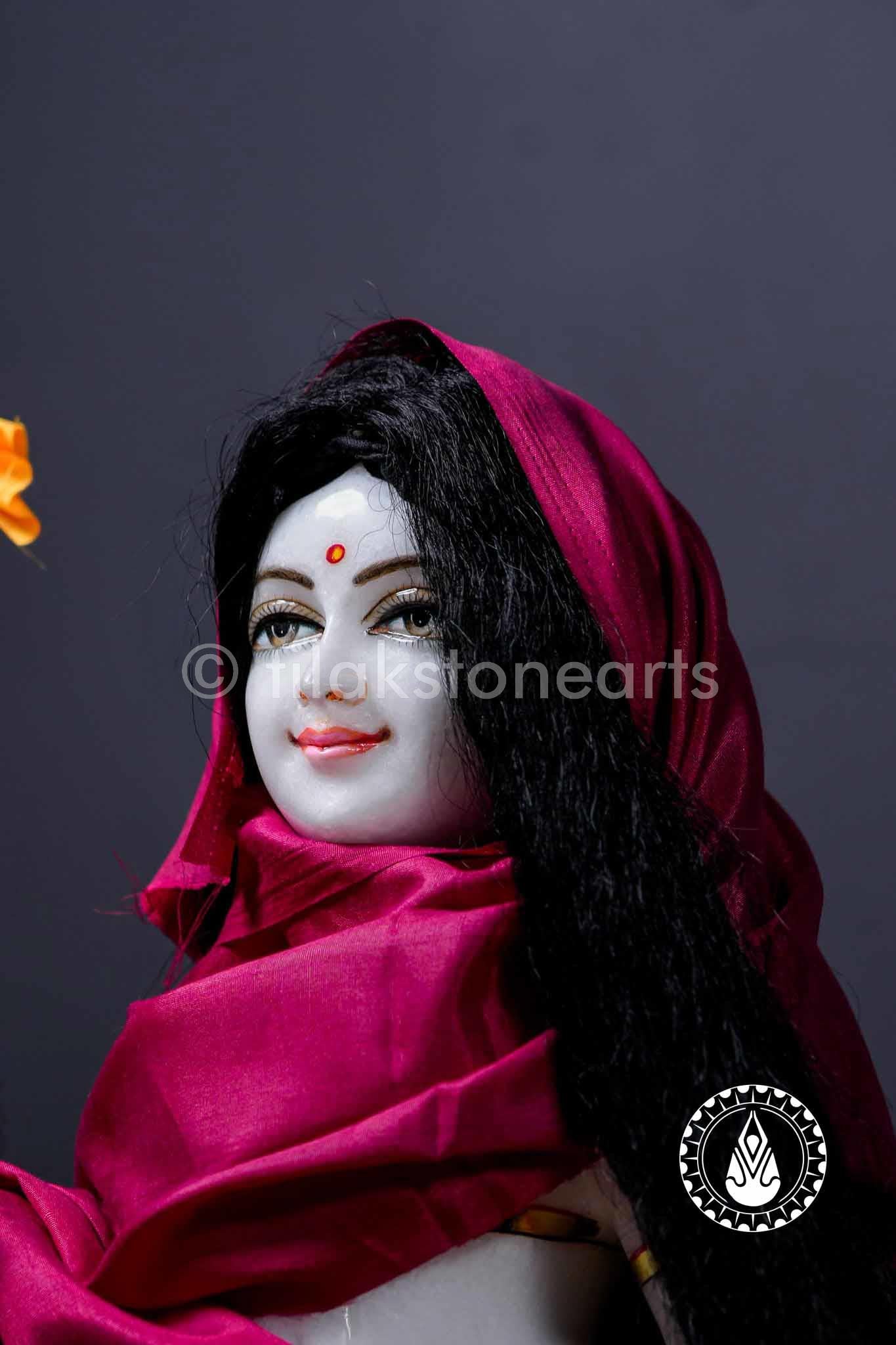 Radha Krishna 24" | Mid Night Black And Swiss White (Imported)