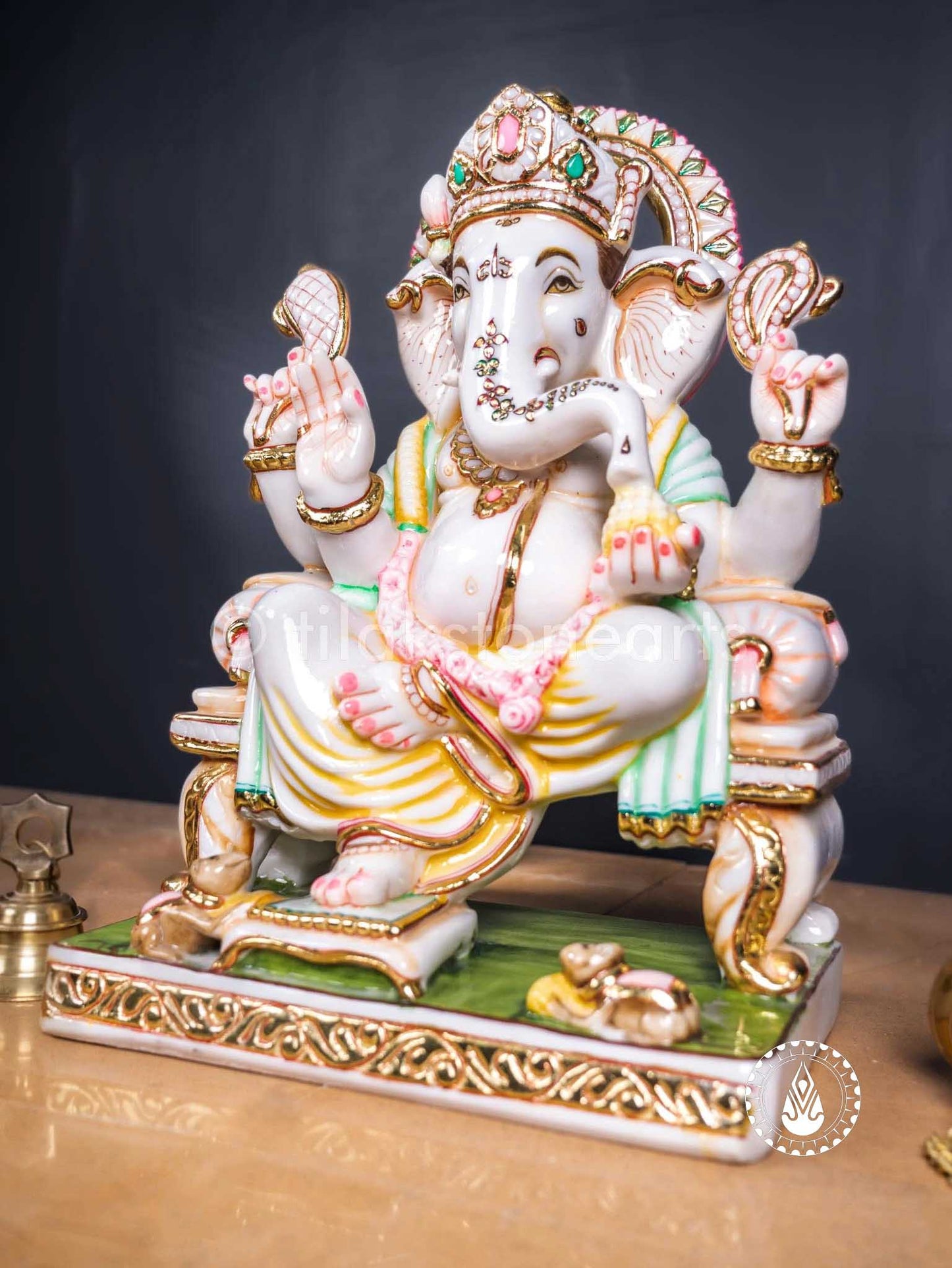 Ganesha 18" | Cultured Marble