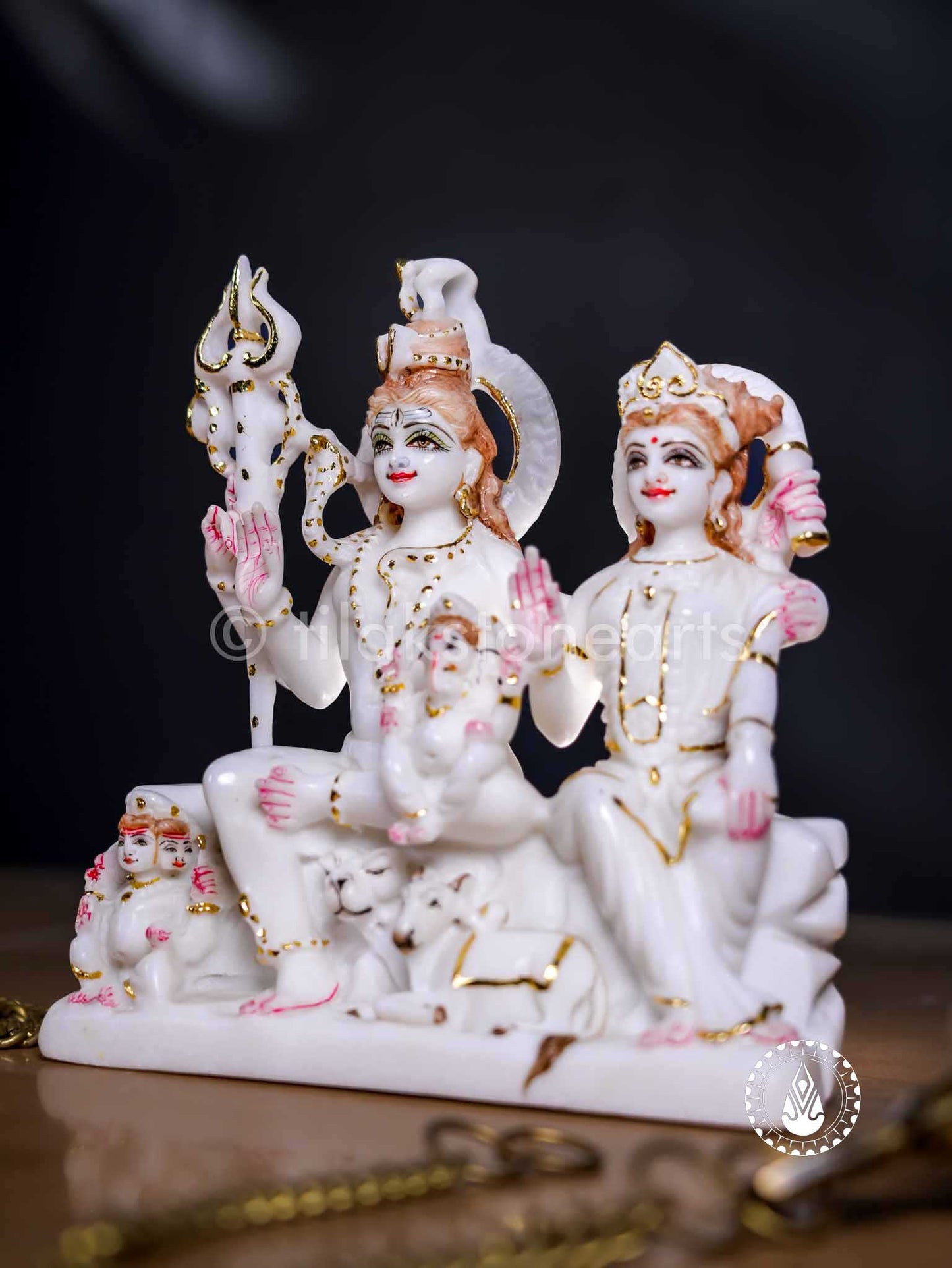 Shiv Parivar 9" | Swiss White(Imported)
