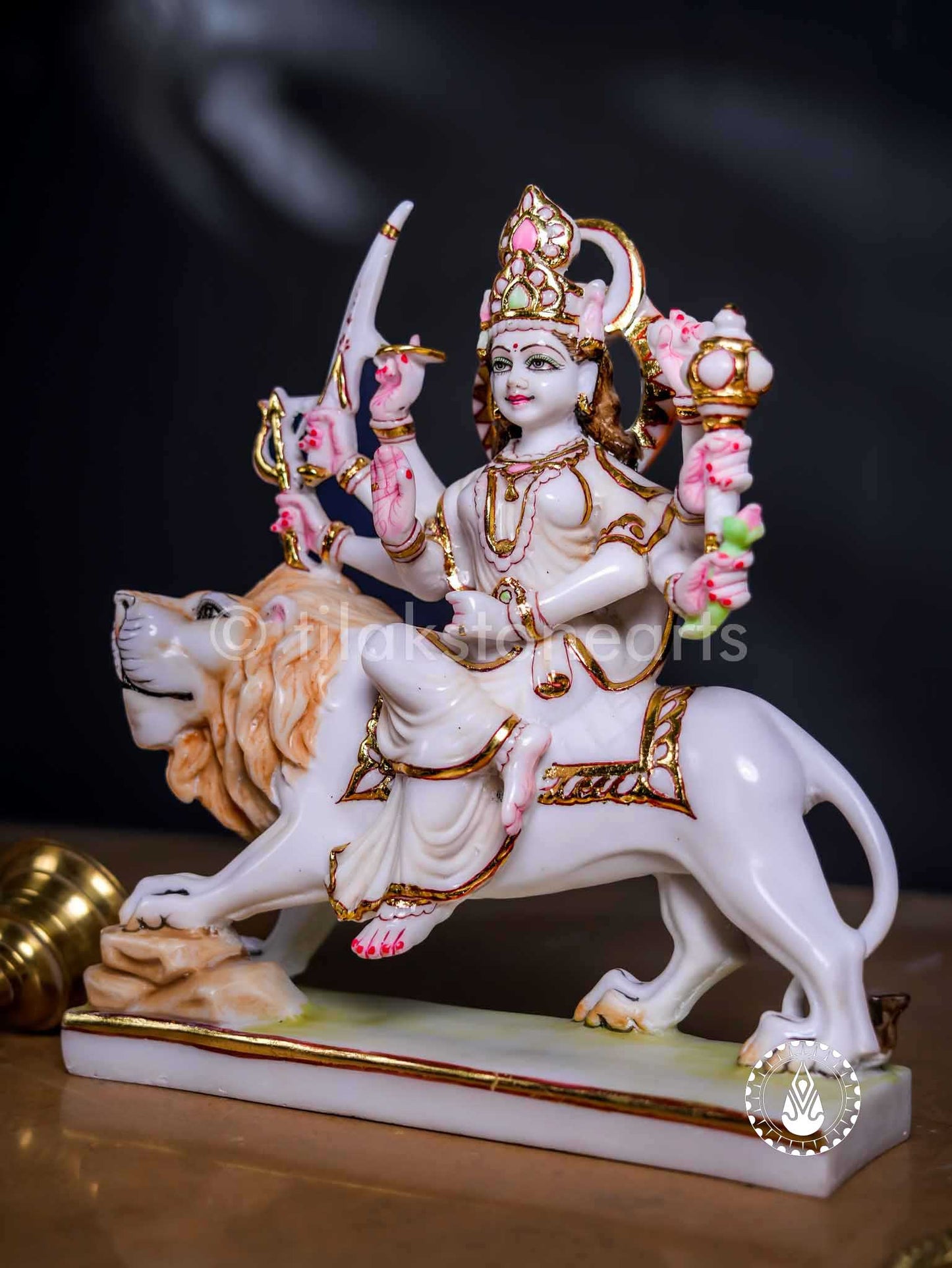 Durga Maa 12" | Cultured Marble