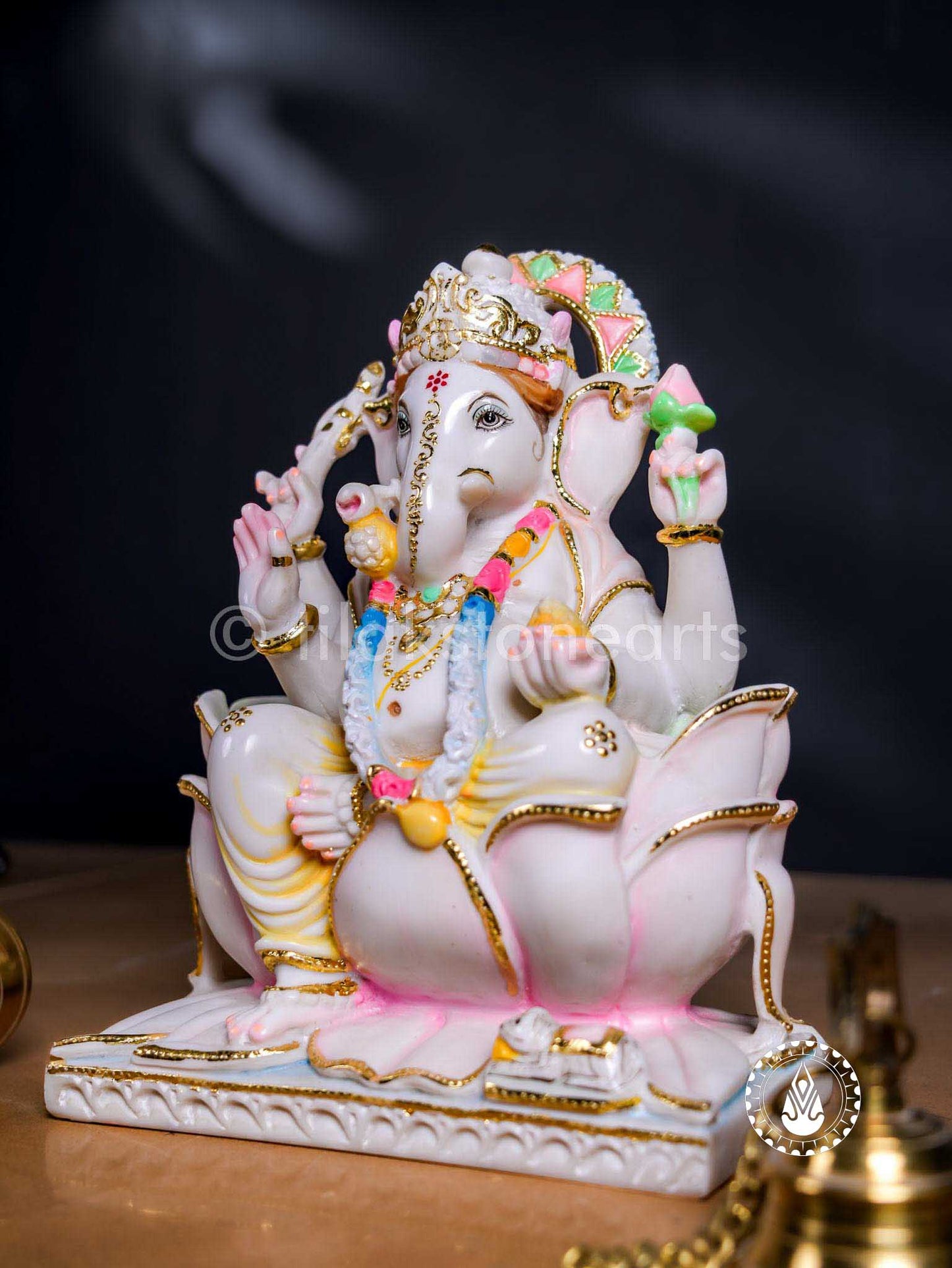 Ganesha 12" | Cultured Marble
