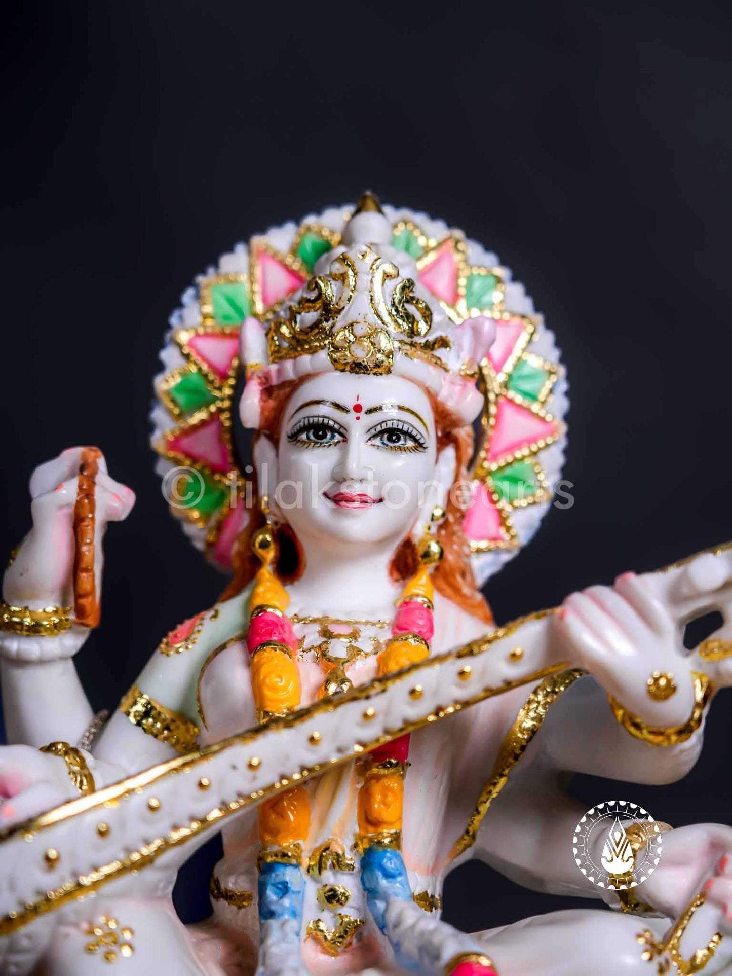 Saraswati Maa 12" | Cultured Marblec