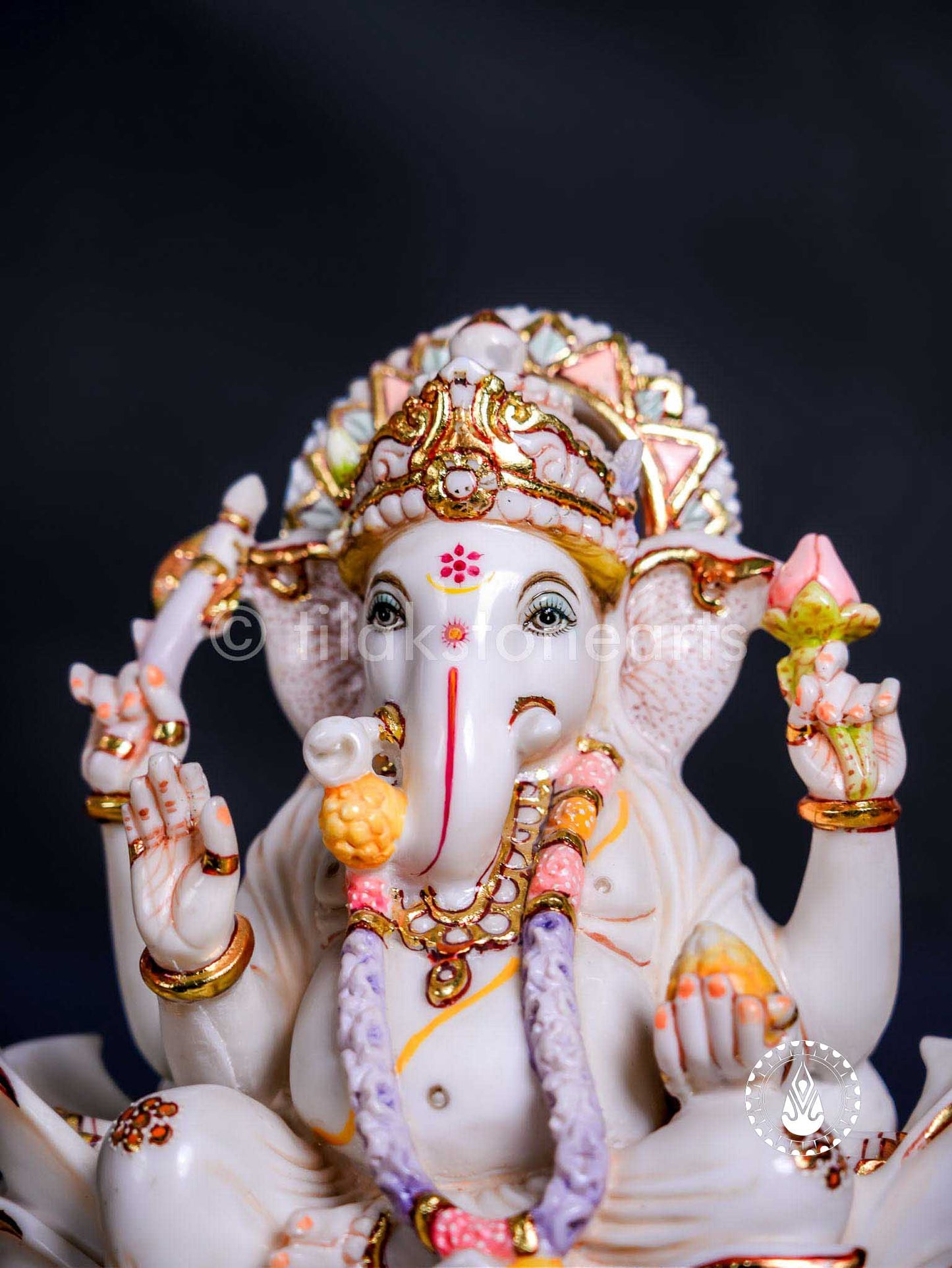 Ganesha 12" | Cultured Marble