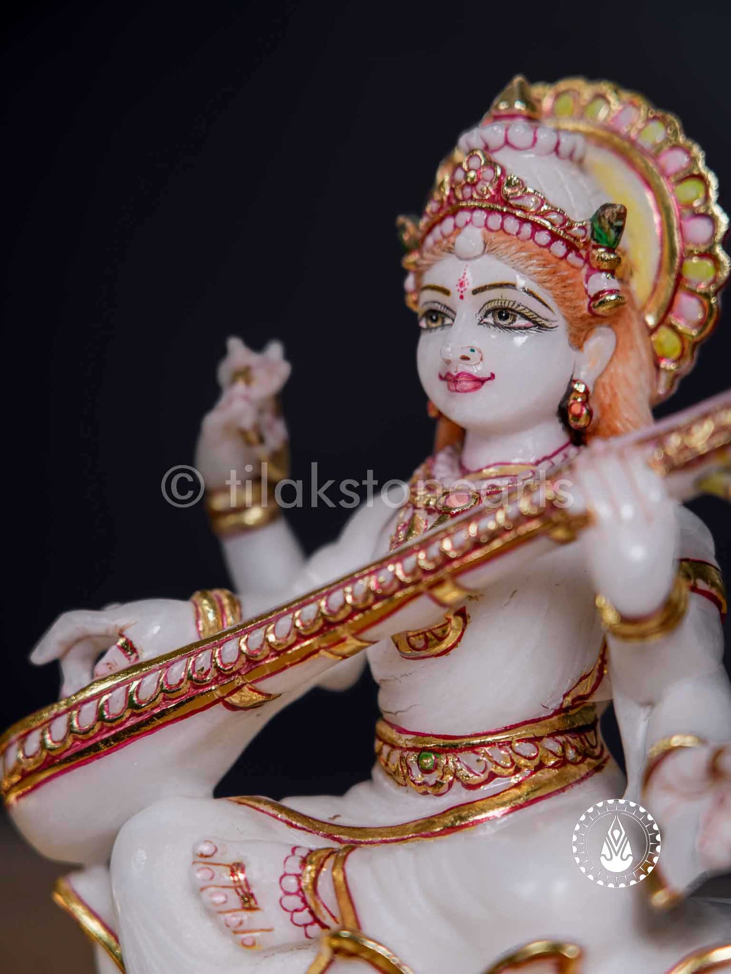 Saraswati Maa 8" | Swiss White (Imported)
