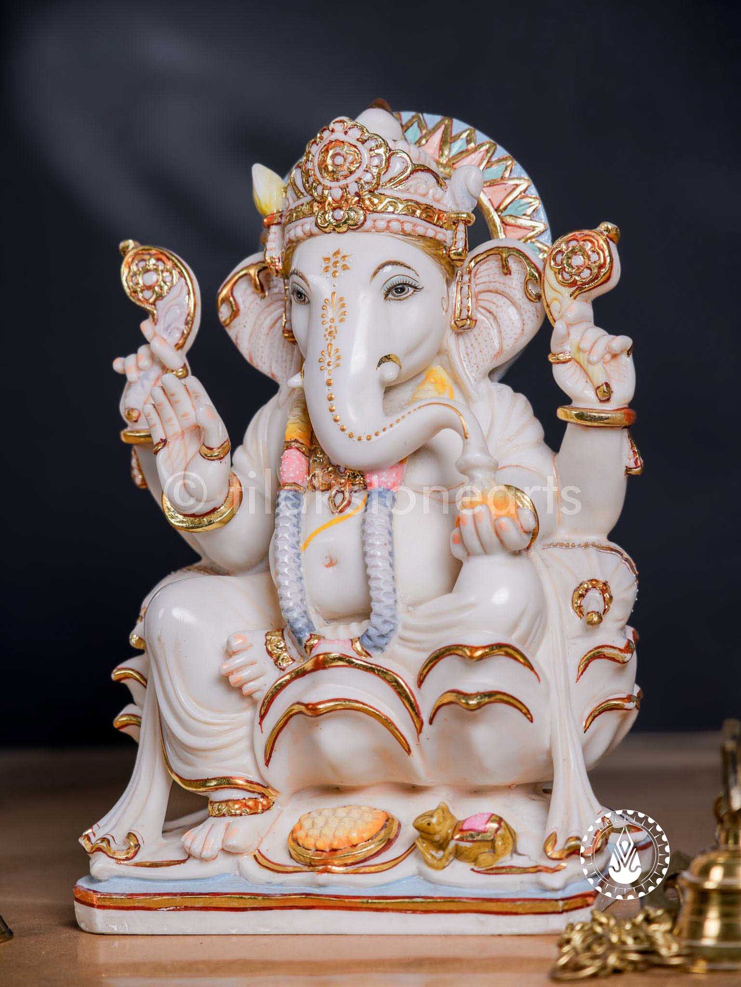 Ganesha 14" | Cultured Marble