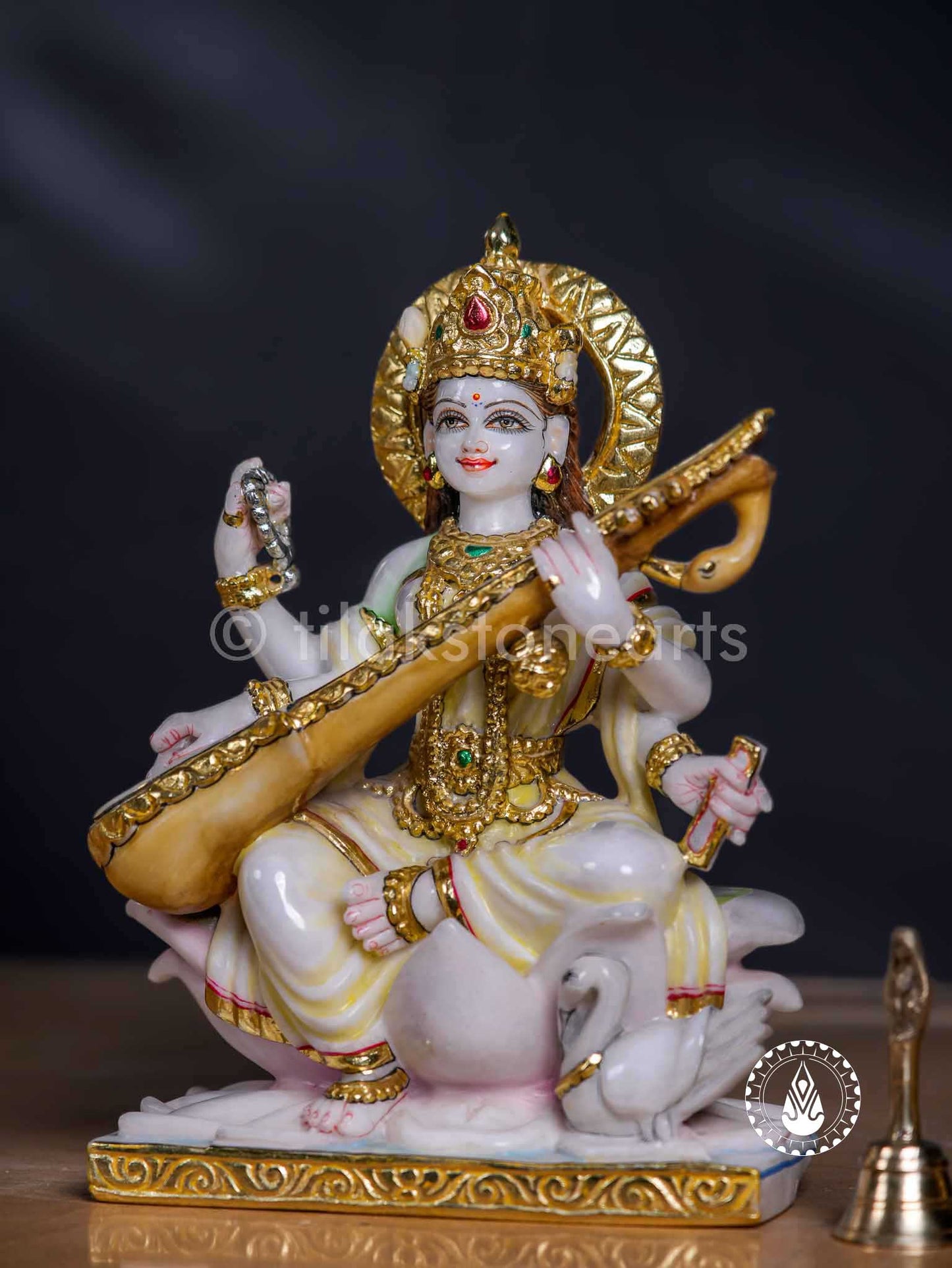 Saraswati Maa 12" | Swiss White (Imported)