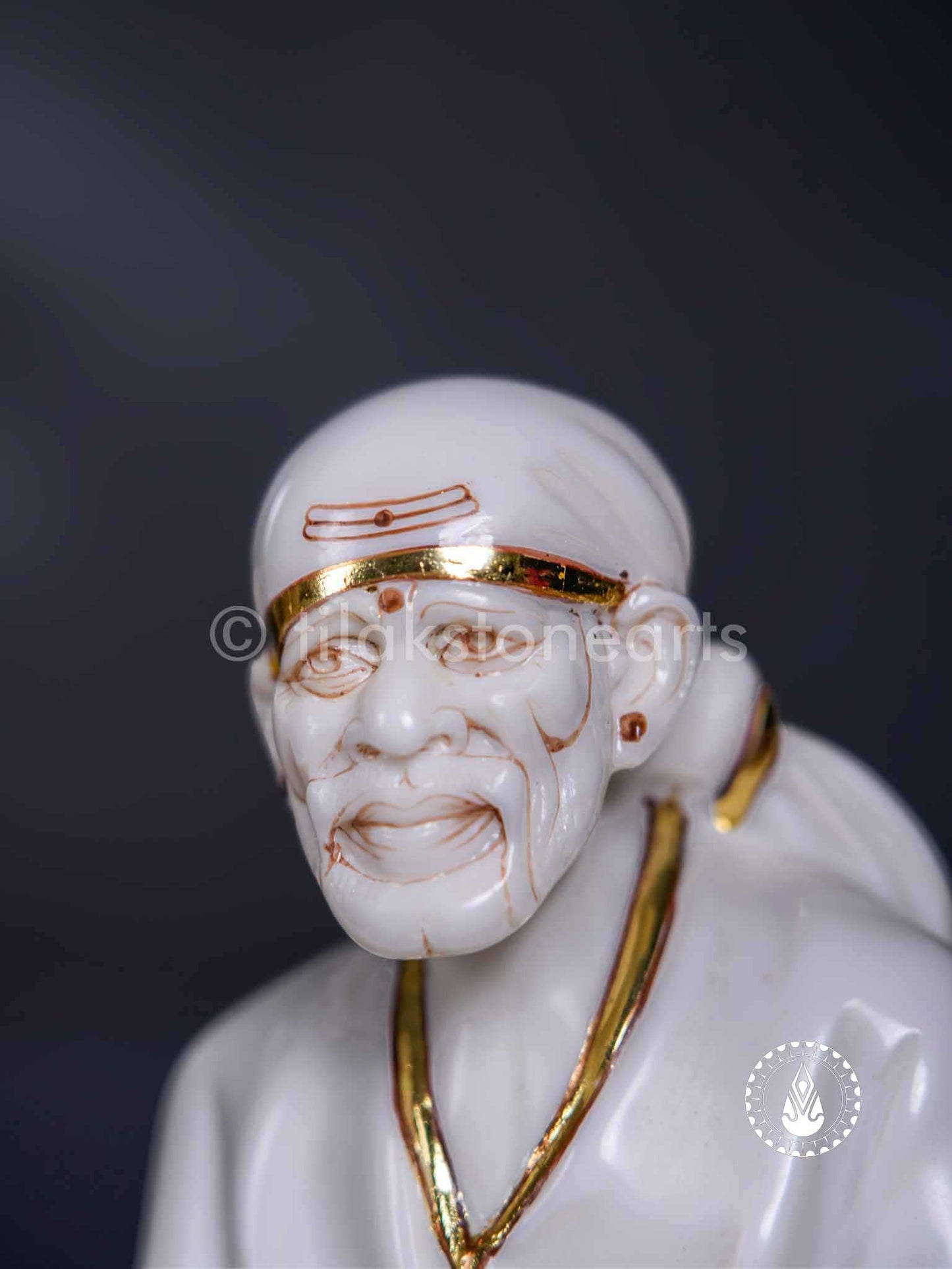Sai Baba 12" | Cultured Marble
