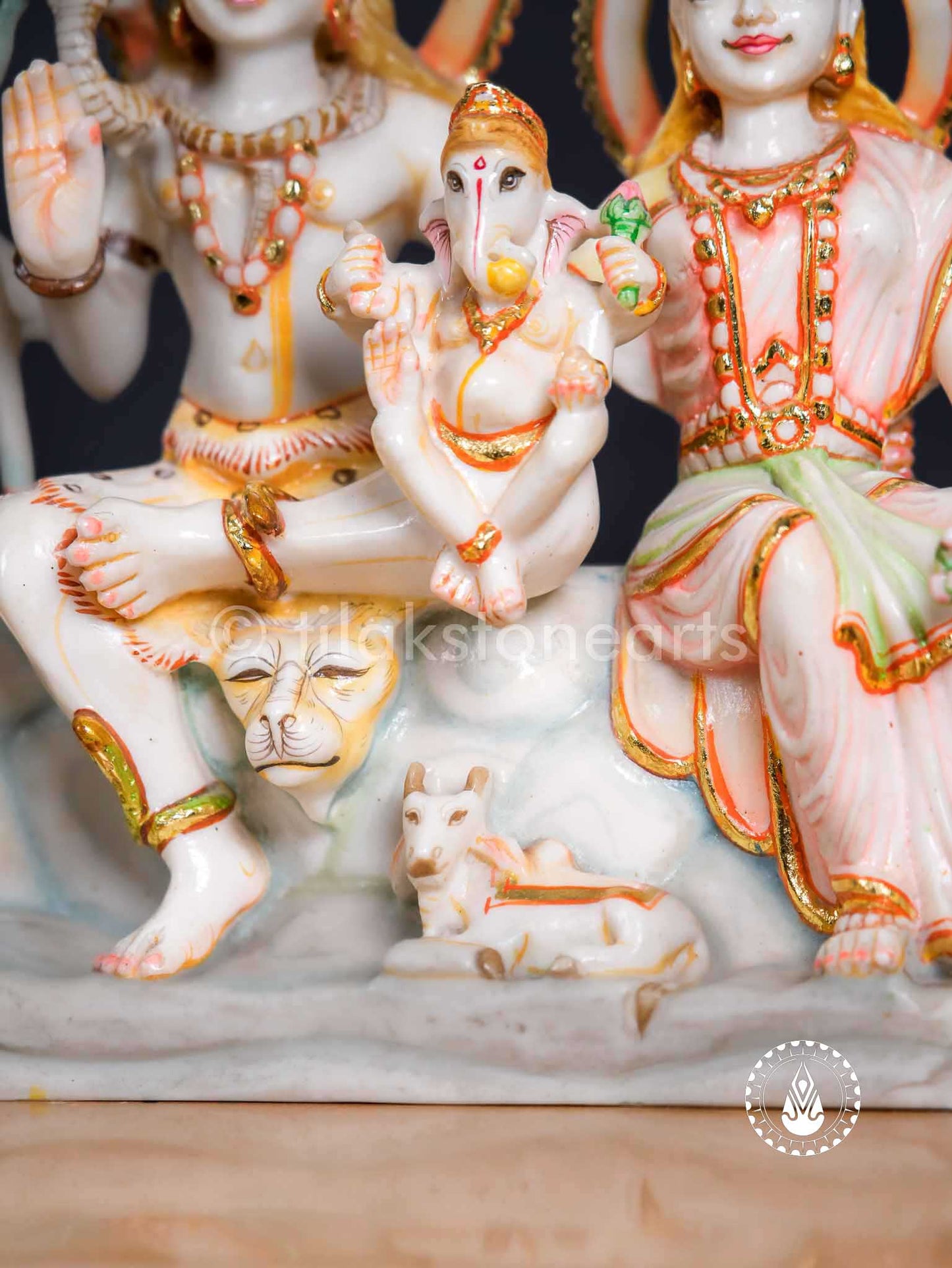 Shiv Parivar 12" | Cultured Marble