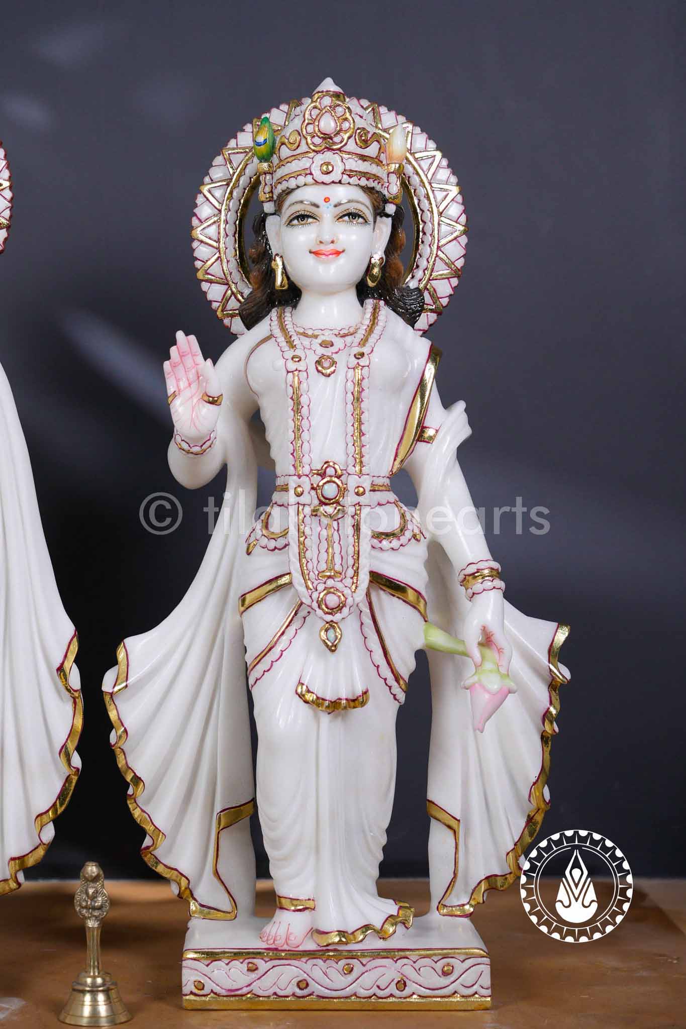 Radha Krishna Jugal Jodi 24" | Swiss White (Imported)
