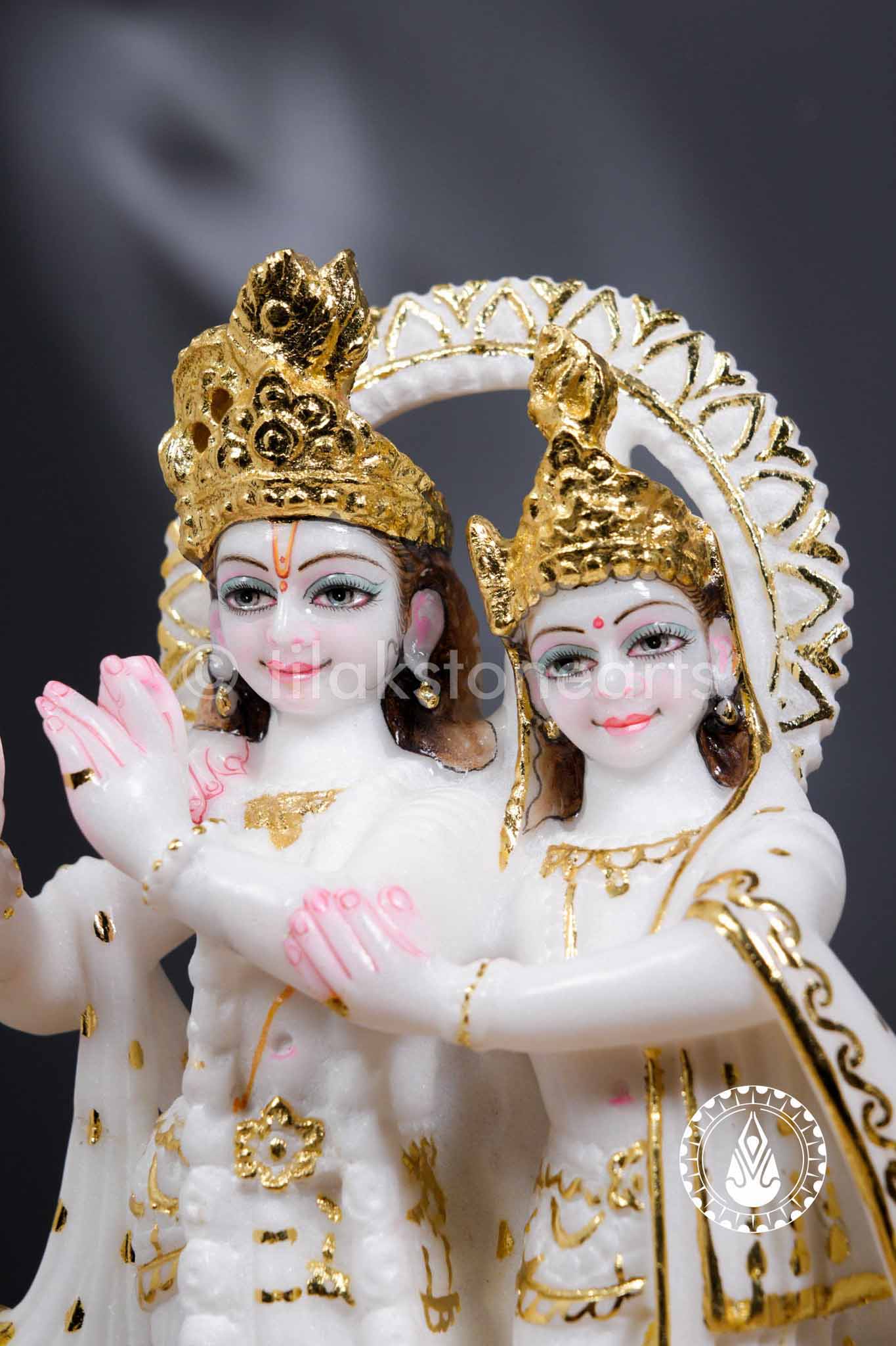 Radha Krishna Jugal Jodi 12" | Swiss White (Imported)