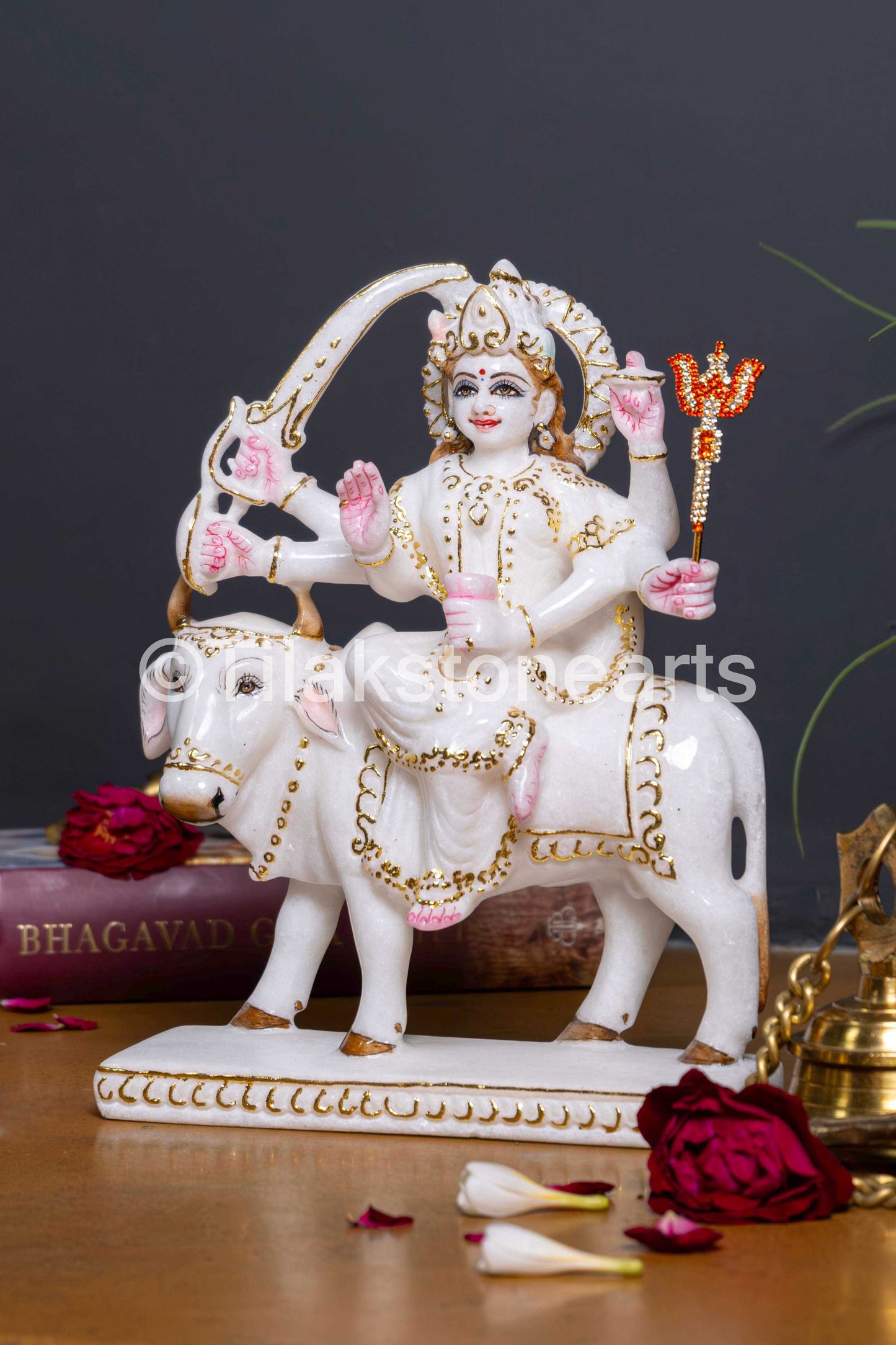 Umiya Mata 9" Vietnam Pure White Marble Idol