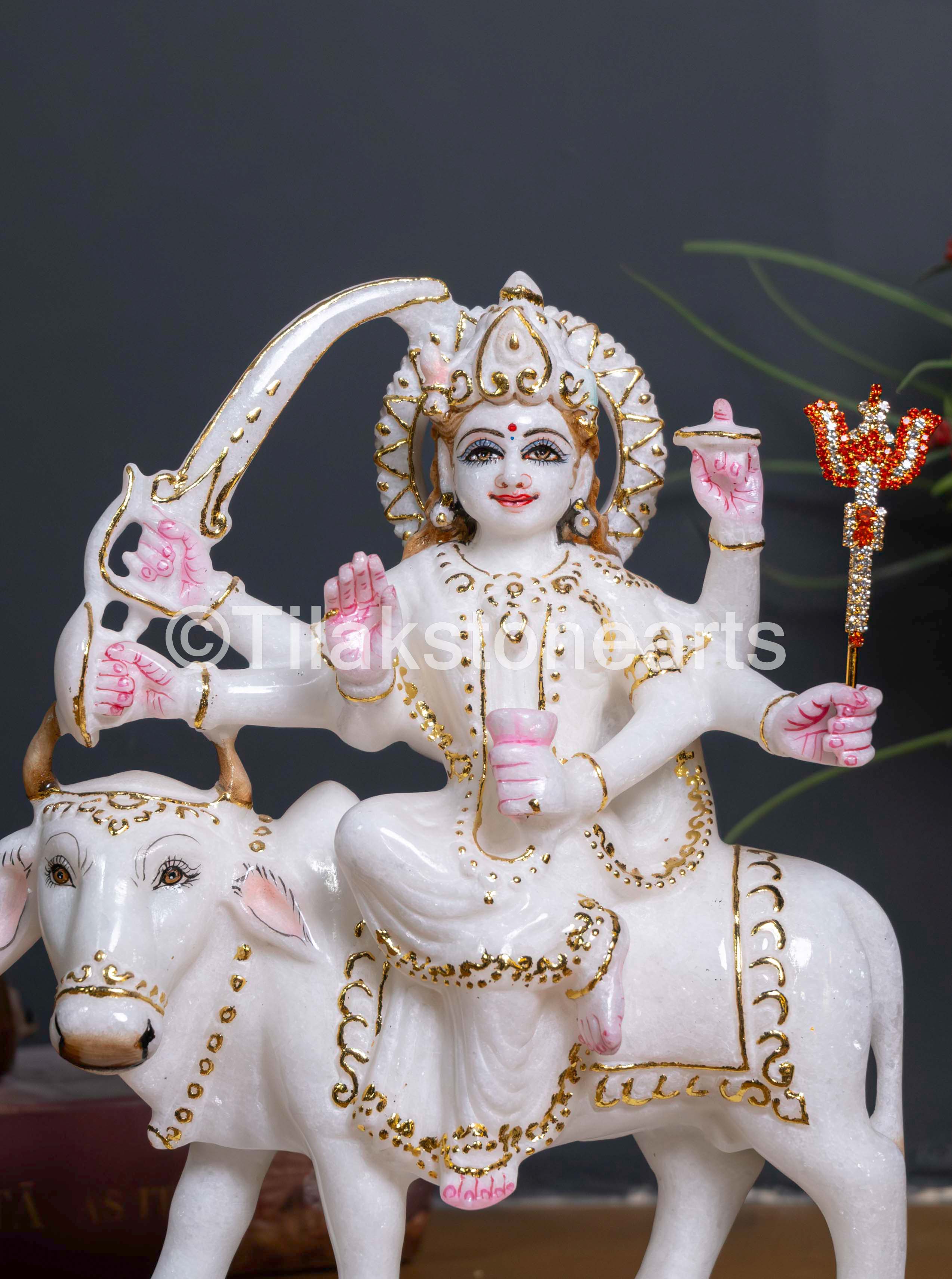 Umiya Mata 9" Vietnam Pure White Marble Idol