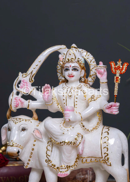Umiya Mata 9" Vietnam Pure White Marble Idol
