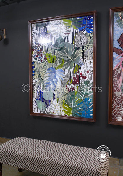 Tropical Wall Art 63" | Inlay Stones