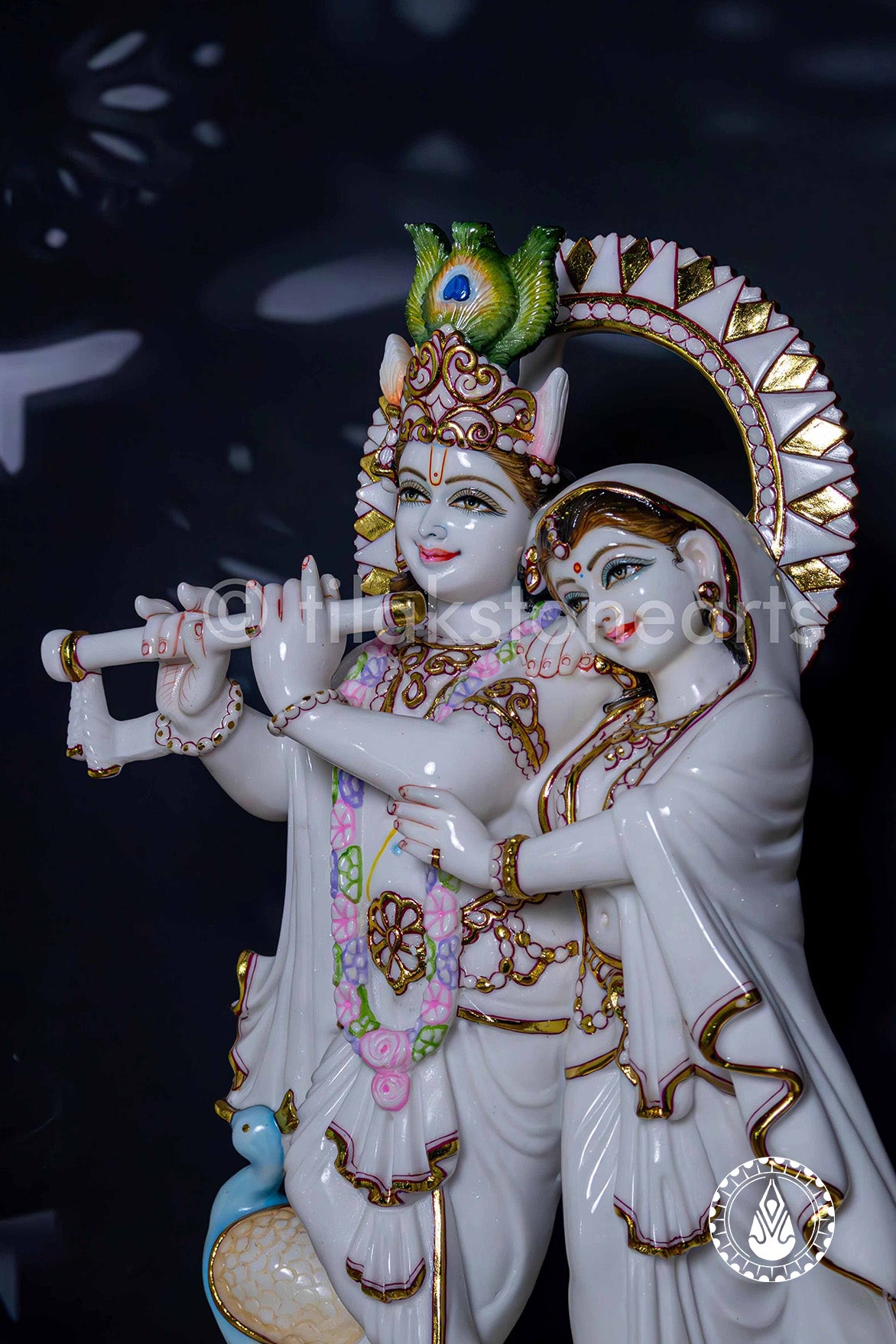 Radha Krishna Jugal Jodi 24" | Swiss White (Imported)