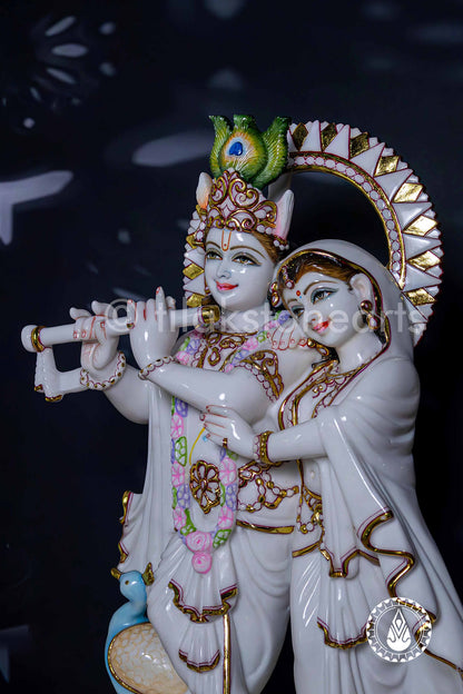 Radha Krishna Jugal Jodi 24" | Swiss White (Imported)