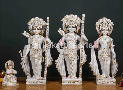 Ram Darbar 24" Vietnam Pure White Marble Idol