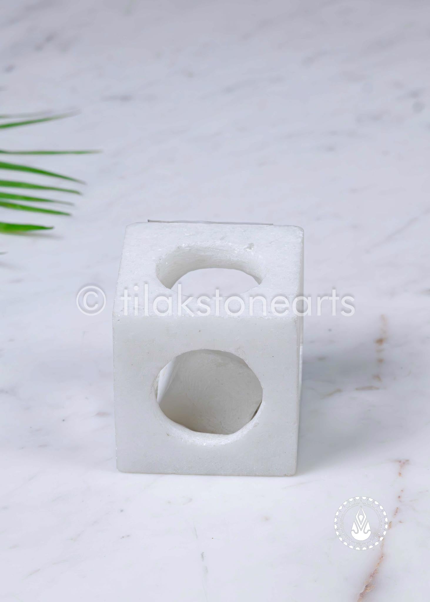Square In Square 3" | Swiss White (Imported)