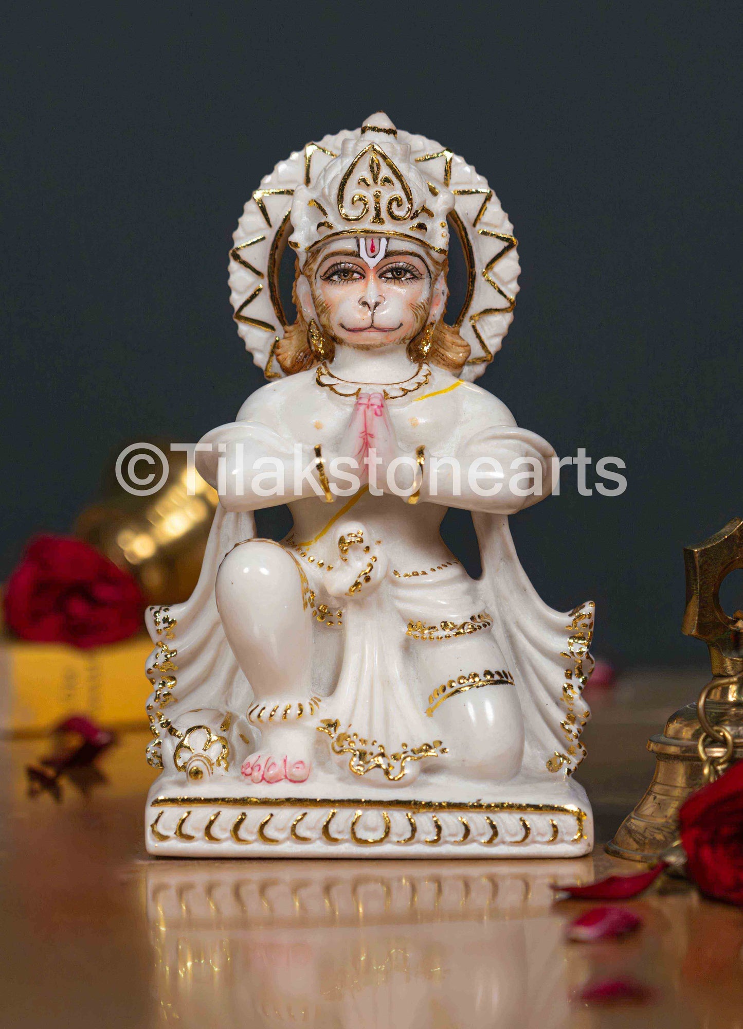 Ram Darbar 24" Vietnam Pure White Marble Idol
