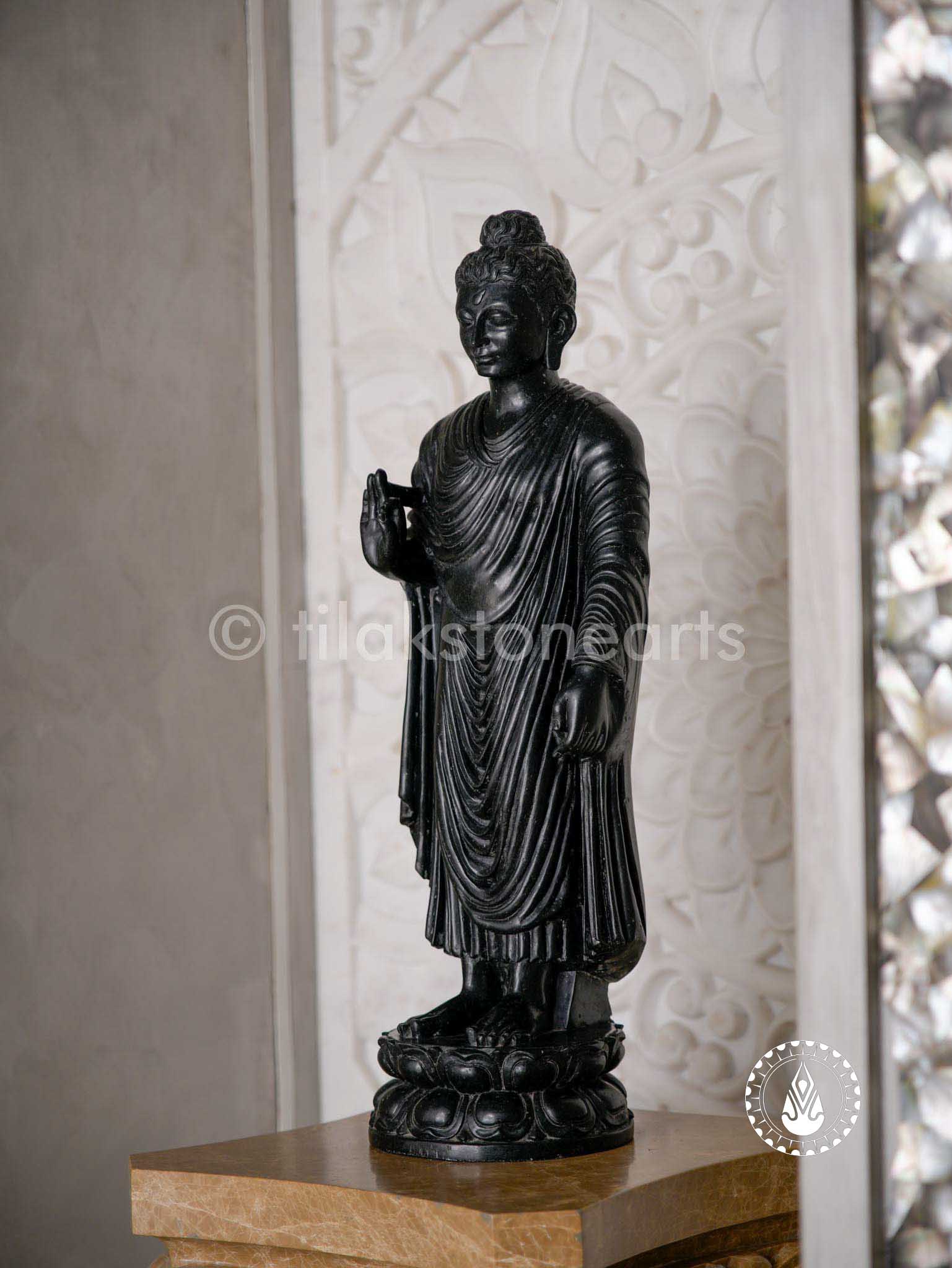 Buddha Ji 23" | Mid Night Black Stone