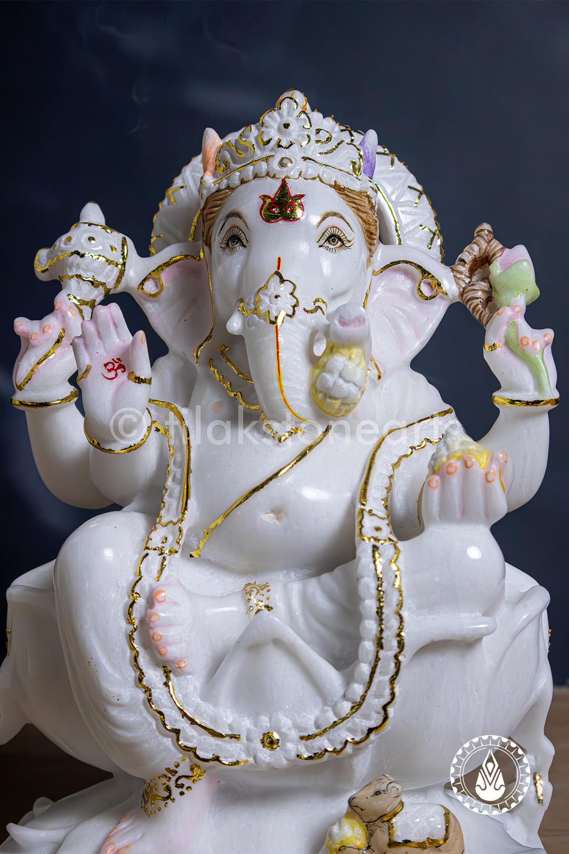 Ganesha 12" | Swiss White (Imported)