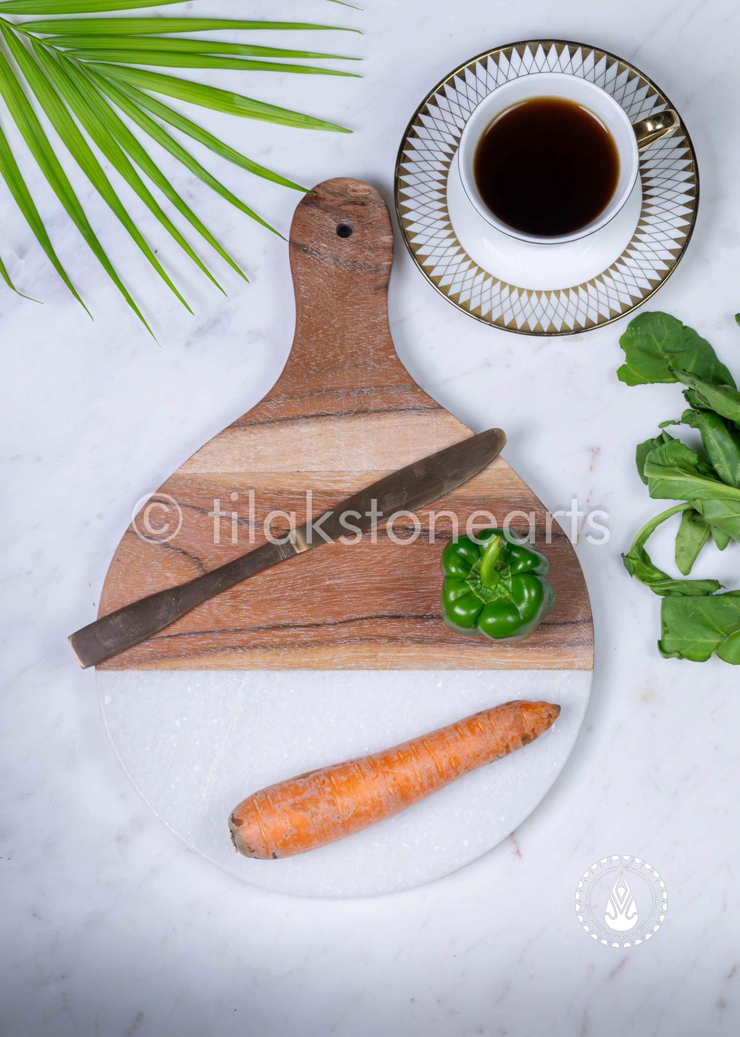 Kitchen Accessories 9" | Indian Marble