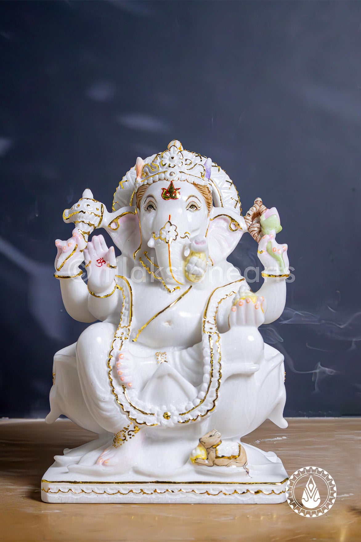 Ganesha 12" | Swiss White (Imported)