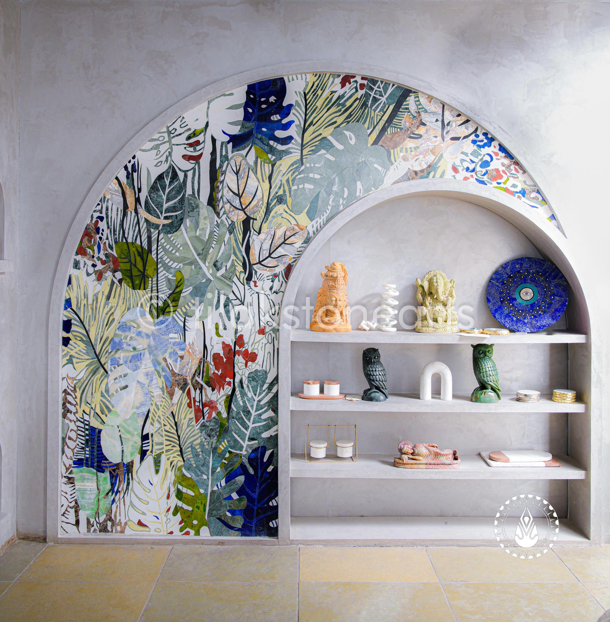 The Tropic Arch 86" | Inlay Stones