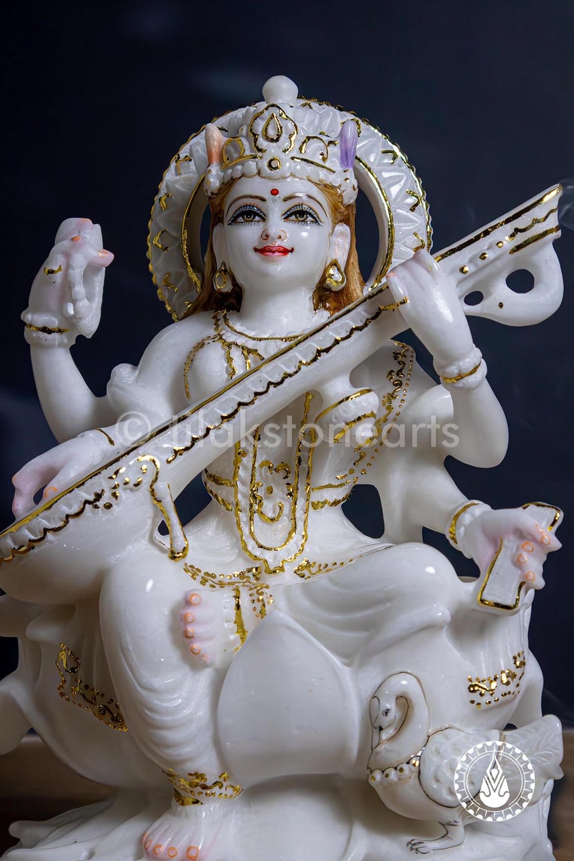 Saraswati Maa 12" | Swiss White (Imported)