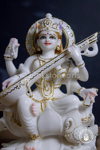 Saraswati Maa 12" | Swiss White (Imported)